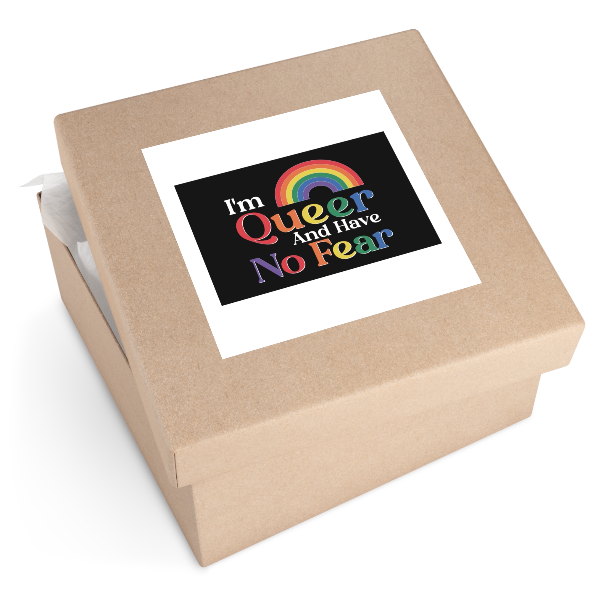 Pride Lgbtq Gay Typography Vector Tshirt Design(13) Laminate Stickers Square - Image 59
