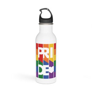 Lgbt Pride Month June 2026 Lesbian Gay Bisexual Transgender Lgbtq Flag Rainbow Love Vector1 Stainless Steel Water Bottle