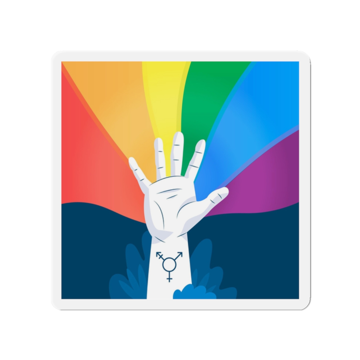 Pride Day Concept Die Cut Magnets