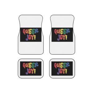 Queer Joy Colorful Celebration Lgbtq Pride Happiness Car Mats Set Of 4