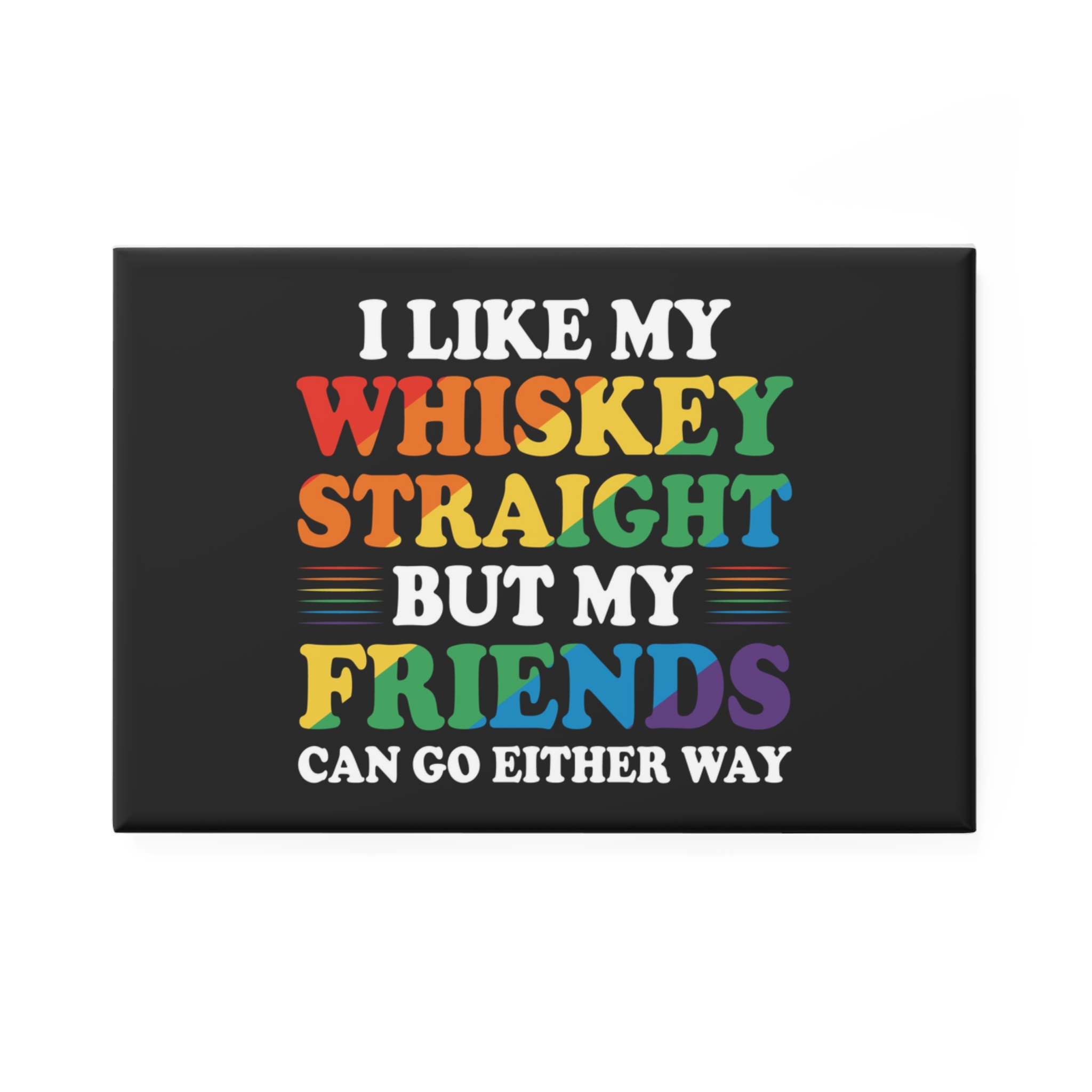 Pride Gay Lgbt Rainbow Tshirt Design(4) Button Magnet Rectangle 1 And 10 Pcs