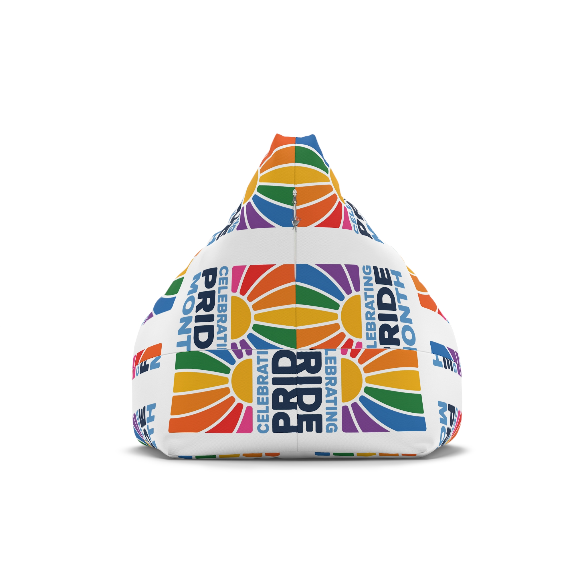Celebrating Pride Month Colorful Graphic Design Bean Bag Chair Cover - Image 2