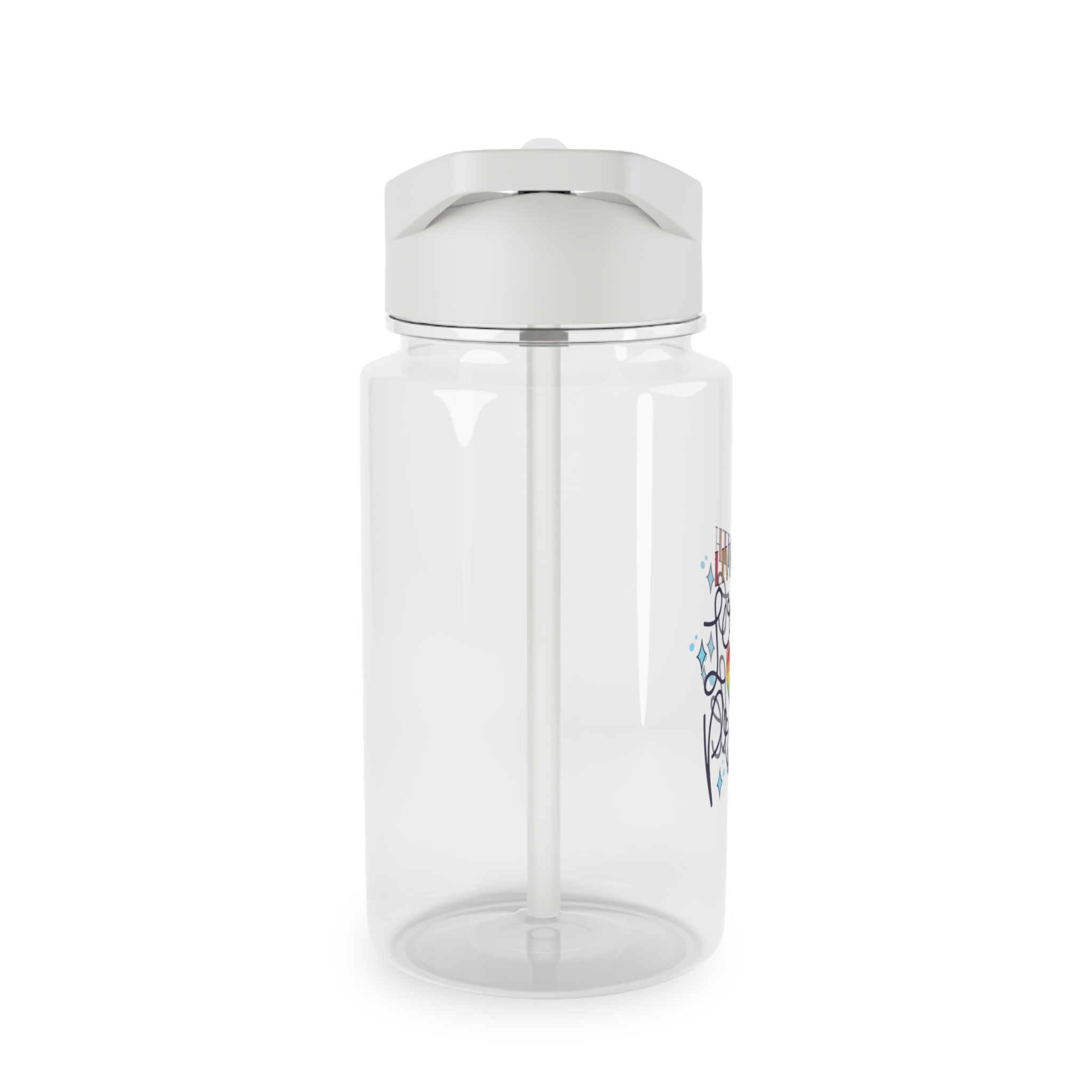 Pride Day Lettering Concept Tritan Water Bottle - Image 4