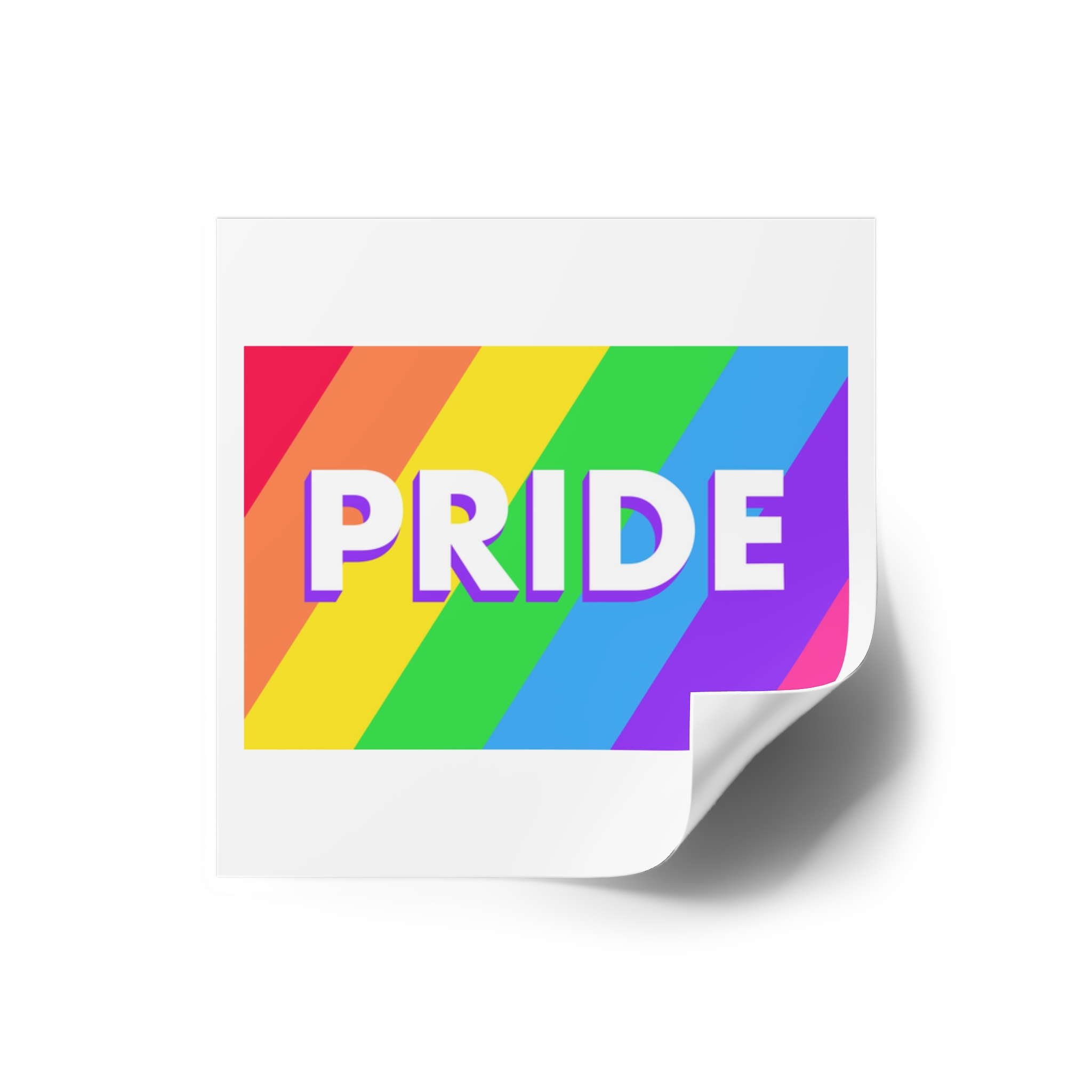 Pride Background 3 Laminate Stickers Square - Image 10