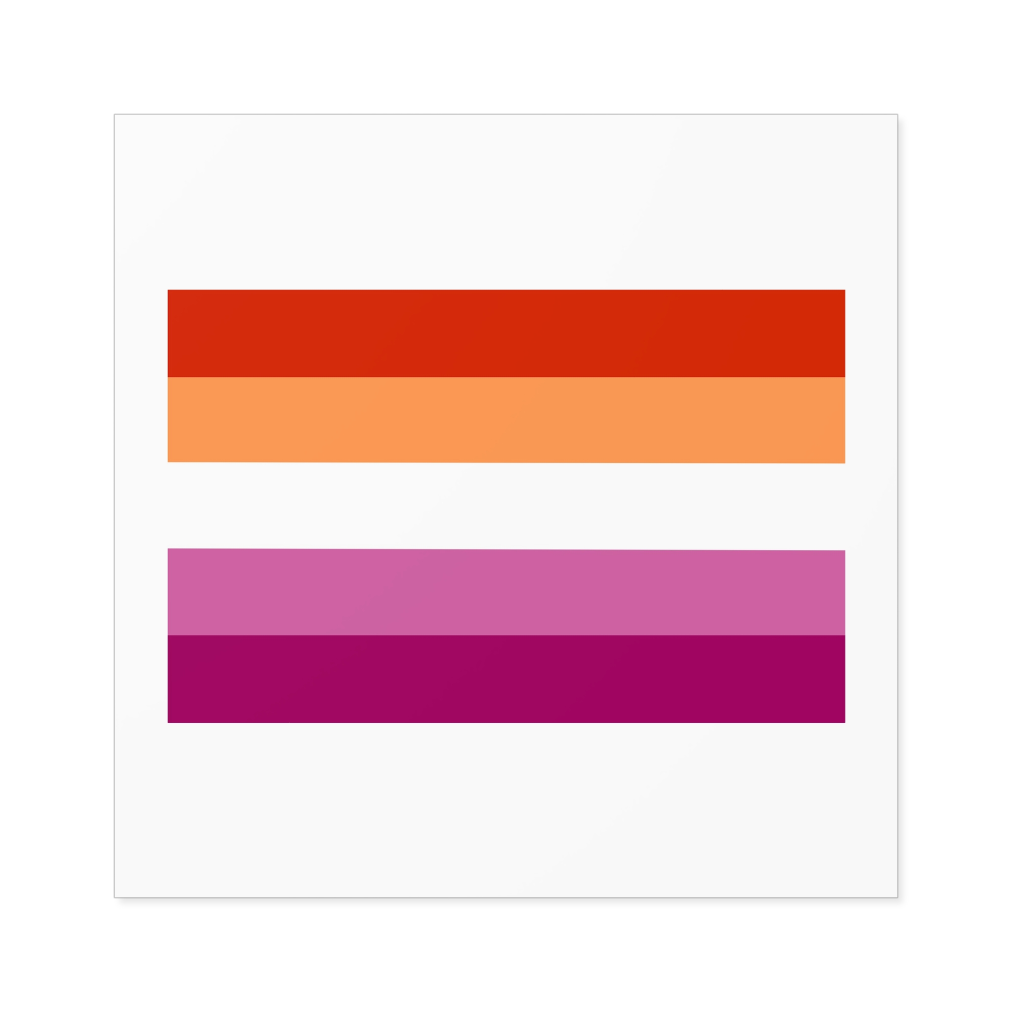Lesbian Flag Laminate Stickers Square - Image 49