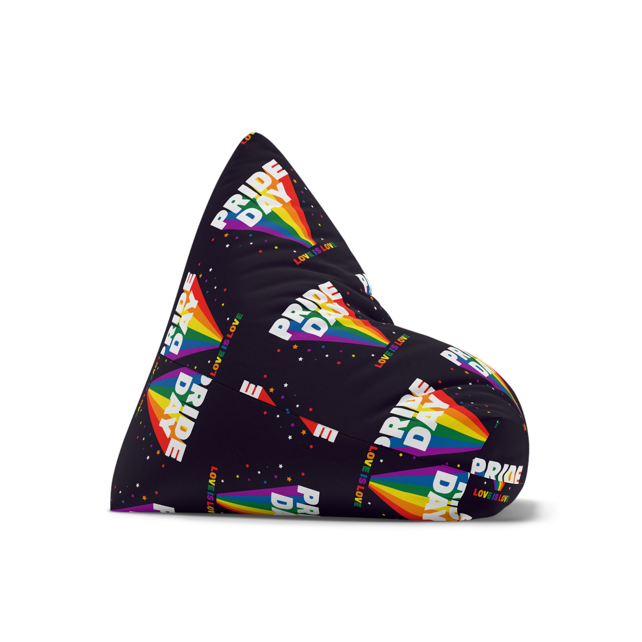Colorful Pride Day Celebration Concept Bean Bag Chair Cover - Image 7