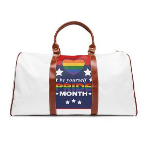 Lgbt Pride Month June Lesbian Gay Bisexual Transgender Love Lgbtq Flag Rainbow Vector Waterproof Travel Bag