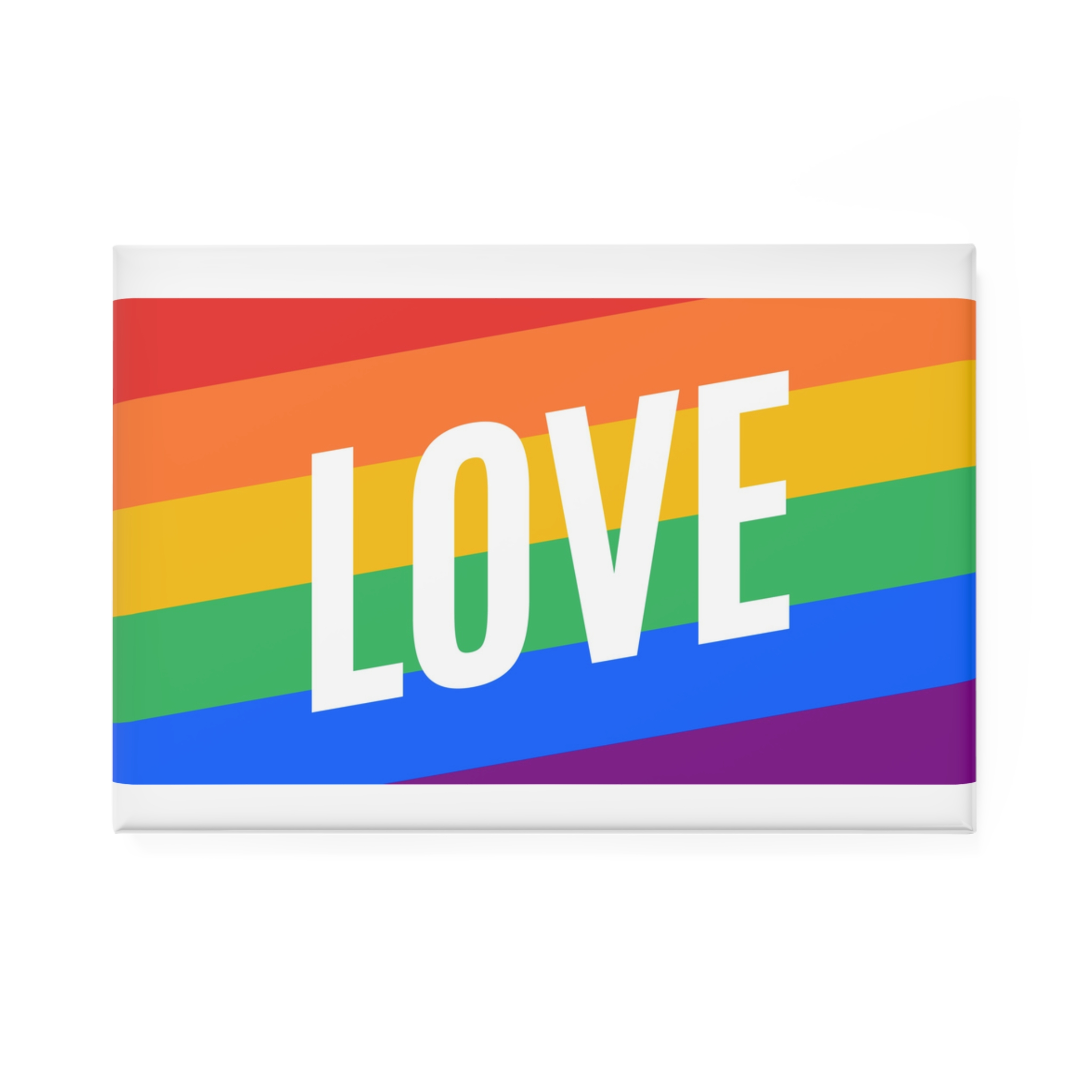 Lgbt Flag 5 Button Magnet Rectangle 1 And 10 Pcs - Image 5