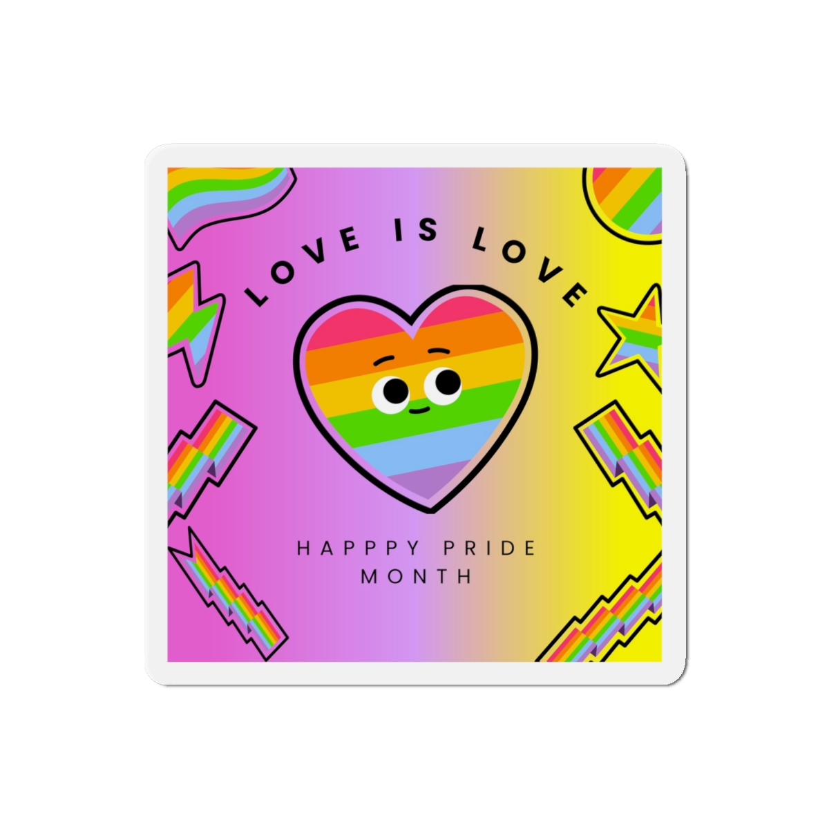 Free Vector Colorful Pride Month Die Cut Magnets - Image 13