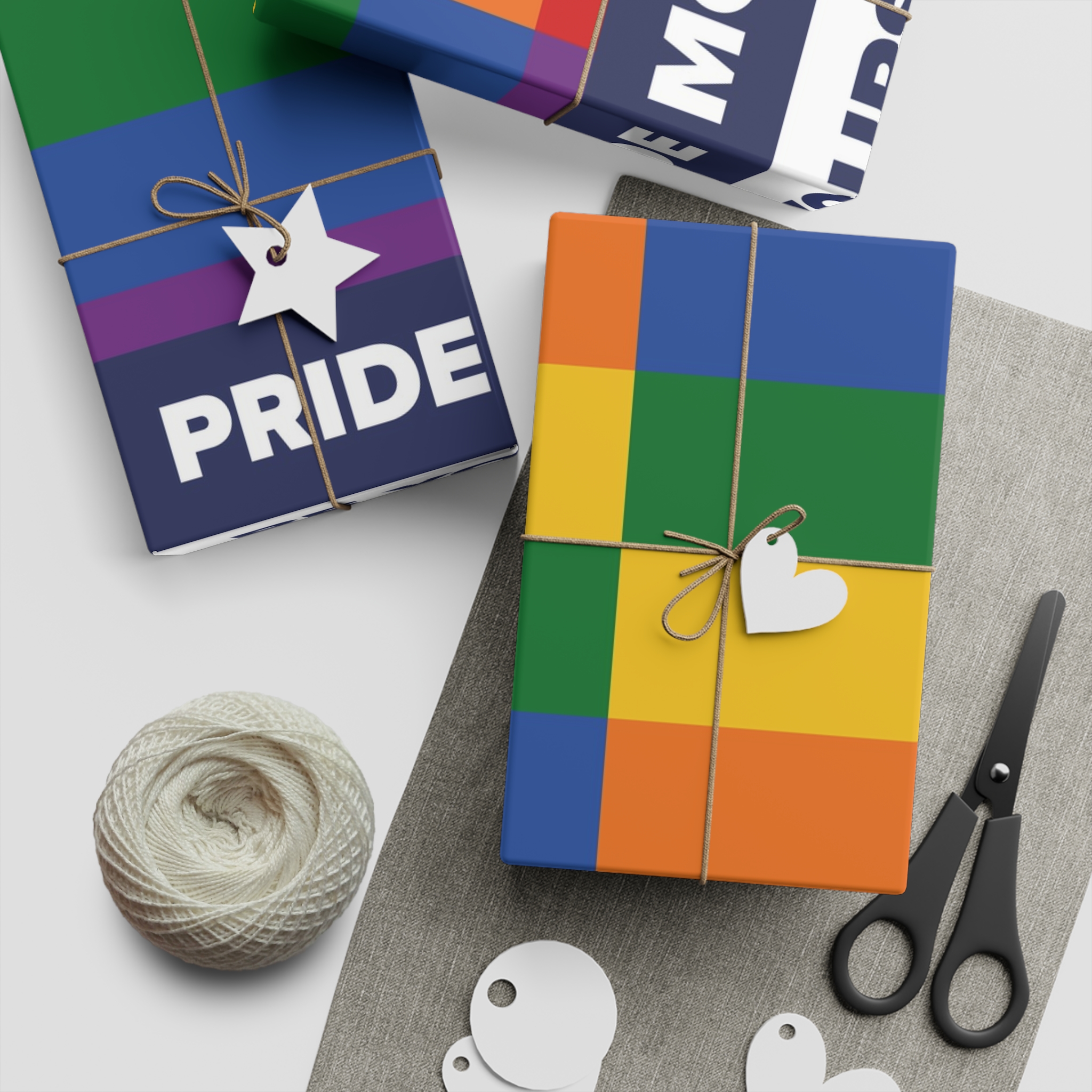 Lgbt Pride Month June Lesbian Gay Bisexual Transgender Lgbtq Flag Rainbow Vector(3) Gift Wrapping Paper Sheets 1pc - Image 5