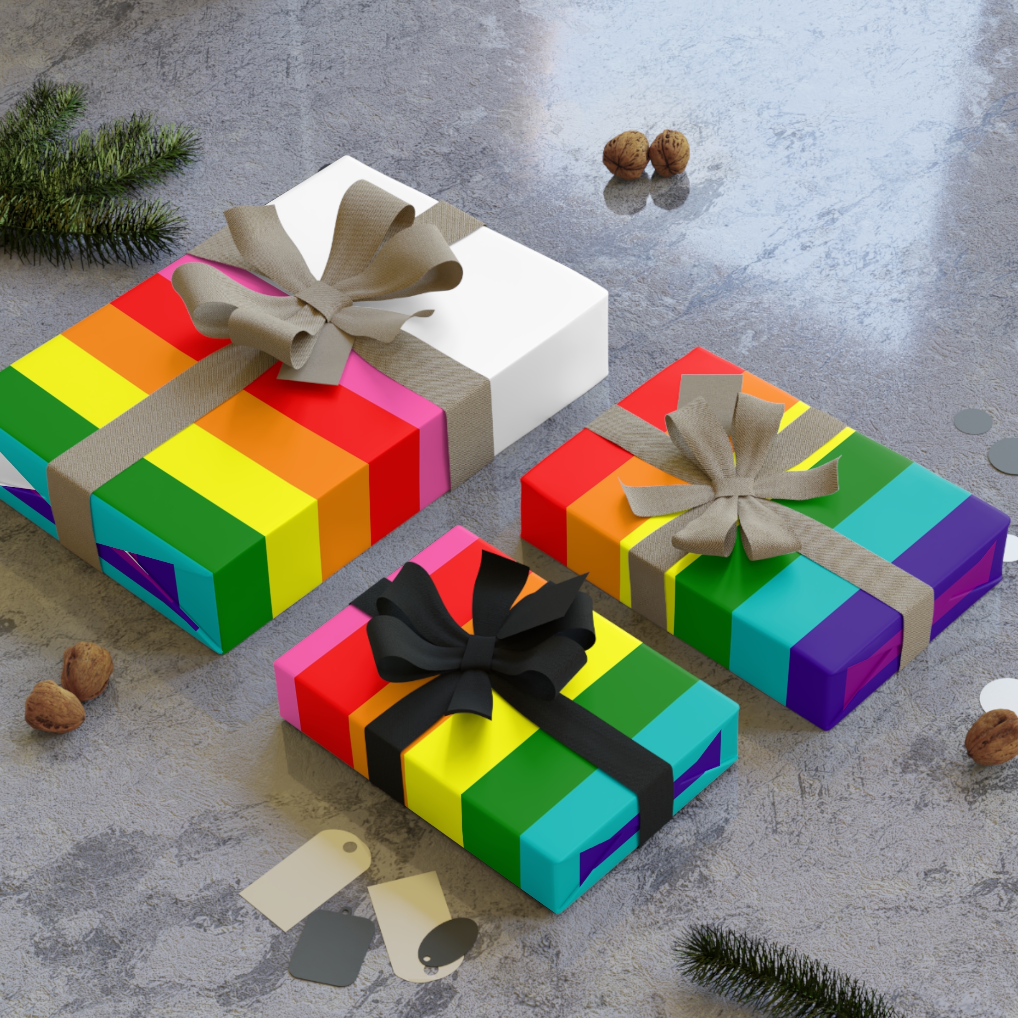 Gay Flag Rainbow Lgbt Pride Flag Global Symbol Equality Diversity Lgbtq Rights Love Acceptance Publi(1) Gift Wrapping Paper Rolls 1pc - Image 8