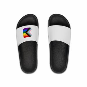 New Pride Flag Lgbtq Vector Illustartion Mens Slide Sandals
