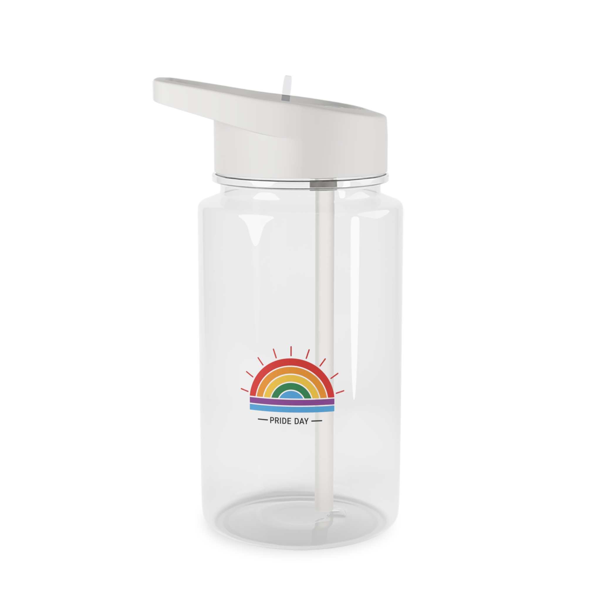 Pride Day Rainbow Flag Icon Vector Illustration Celebrating Lgbtq Community Diversity With Colorful Stripes Radiant Design Tritan Water Bottle