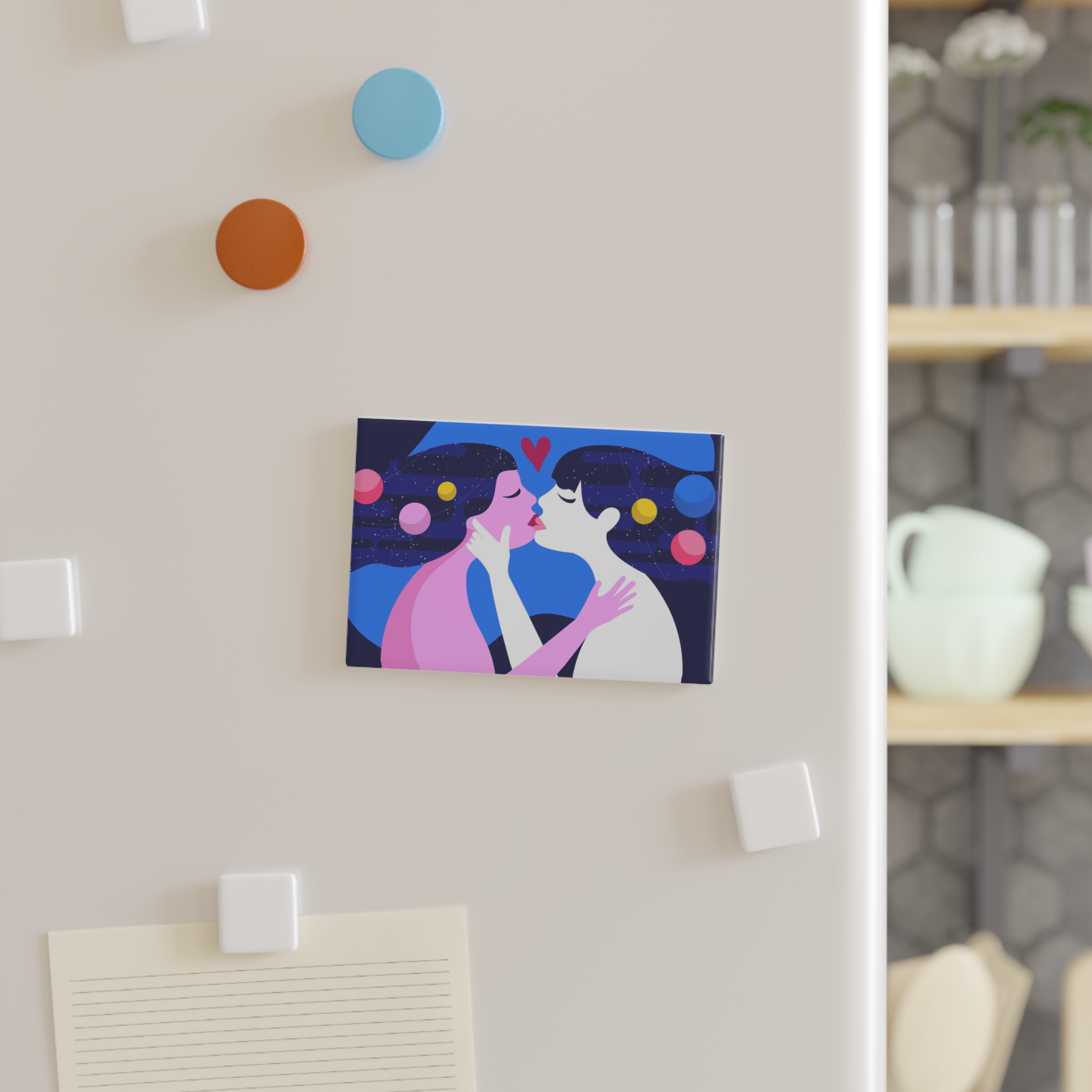 Lesbian Pride Design 4C2A53 Button Magnet Rectangle 1 And 10 Pcs - Image 3