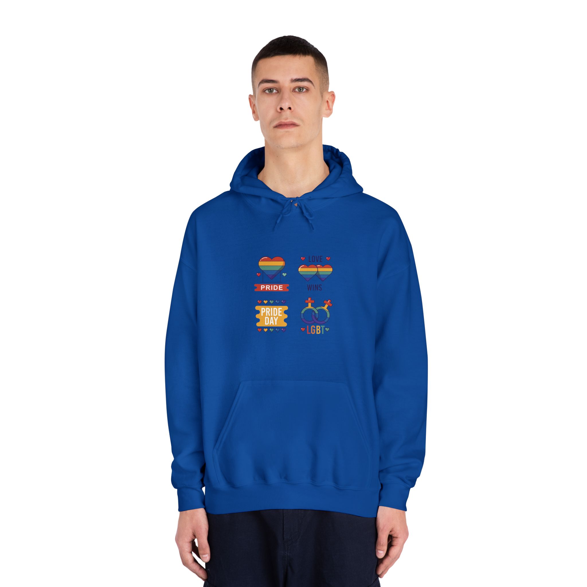Pride Day Label Collection Concept Unisex Dryblend Hooded Sweatshirt - Image 27
