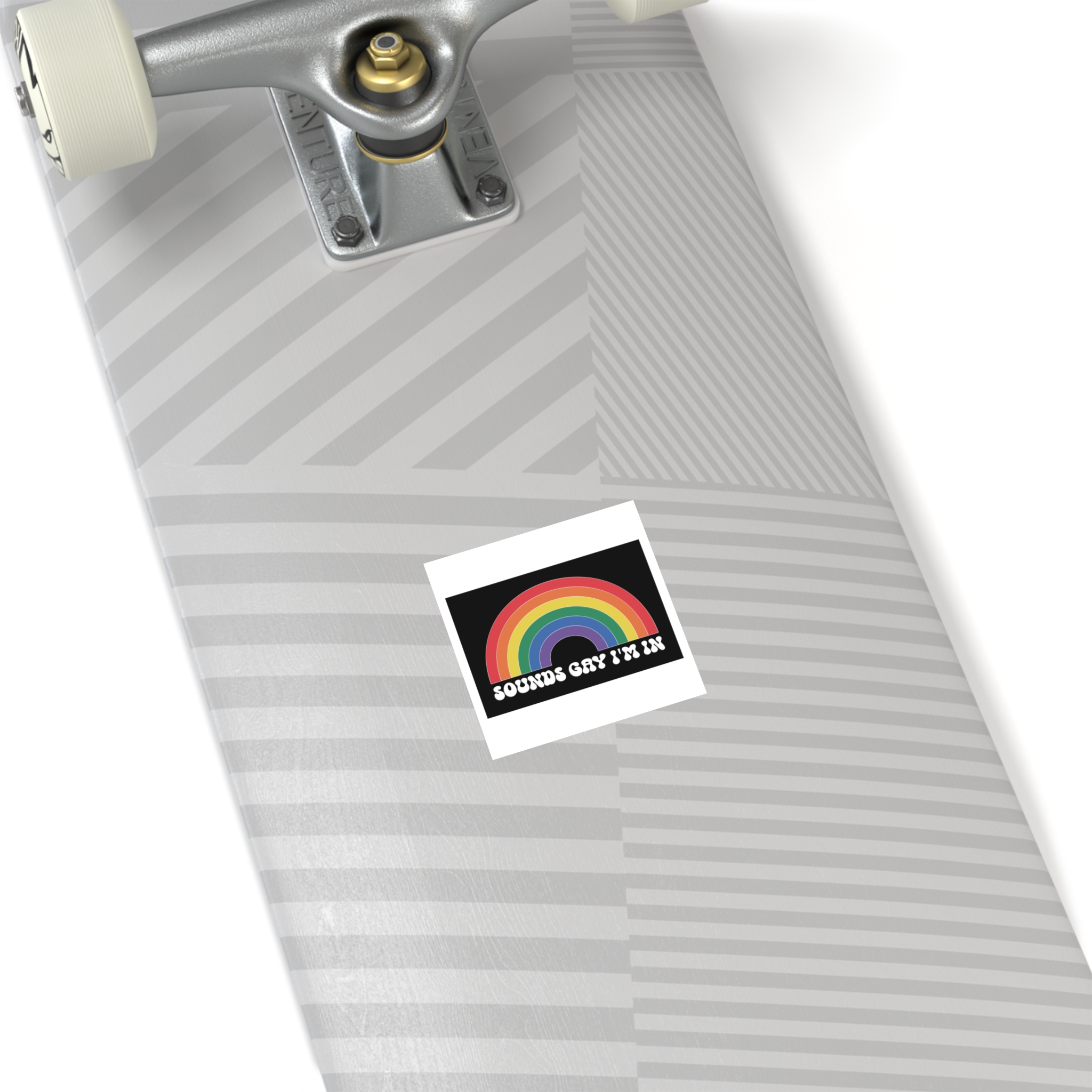 Pride Lgbtq Gay Typography Vector Tshirt Design(7) Laminate Stickers Square - Image 4
