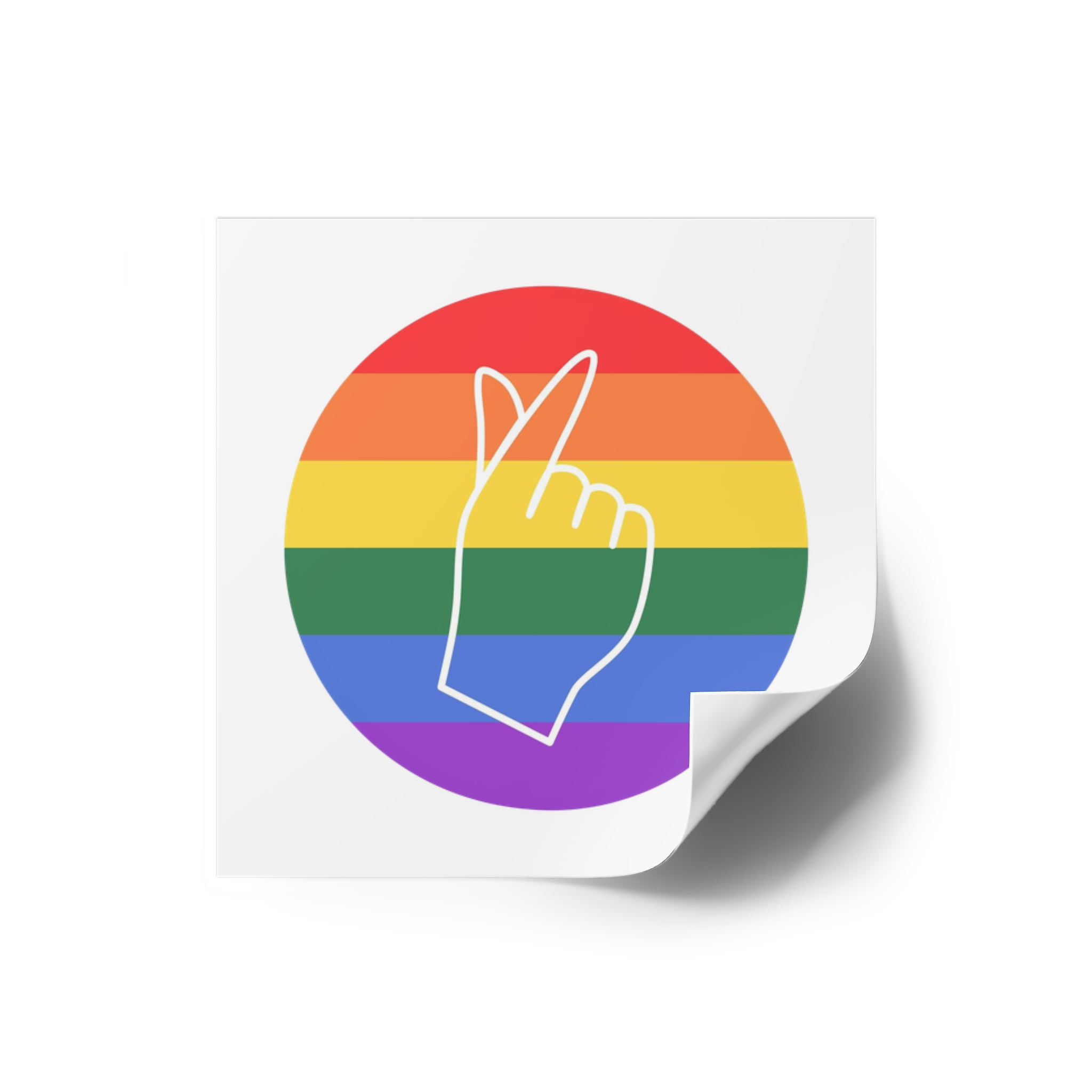 Lgbtq Diversity Rainbow Pride Concept Vector Isolated Illustration Laminate Stickers Square - Image 2
