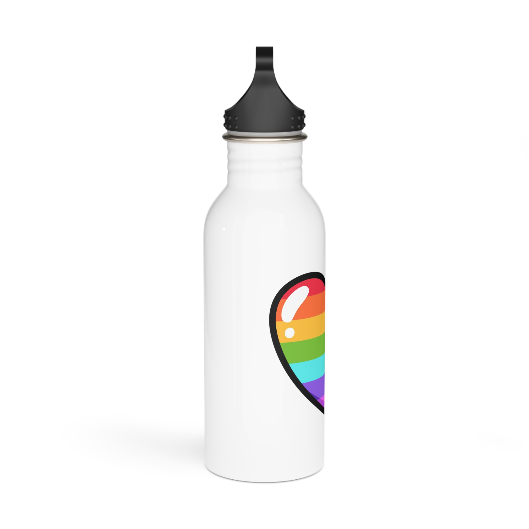 Pride Heart Cartoon Style Stainless Steel Water Bottle - Image 2