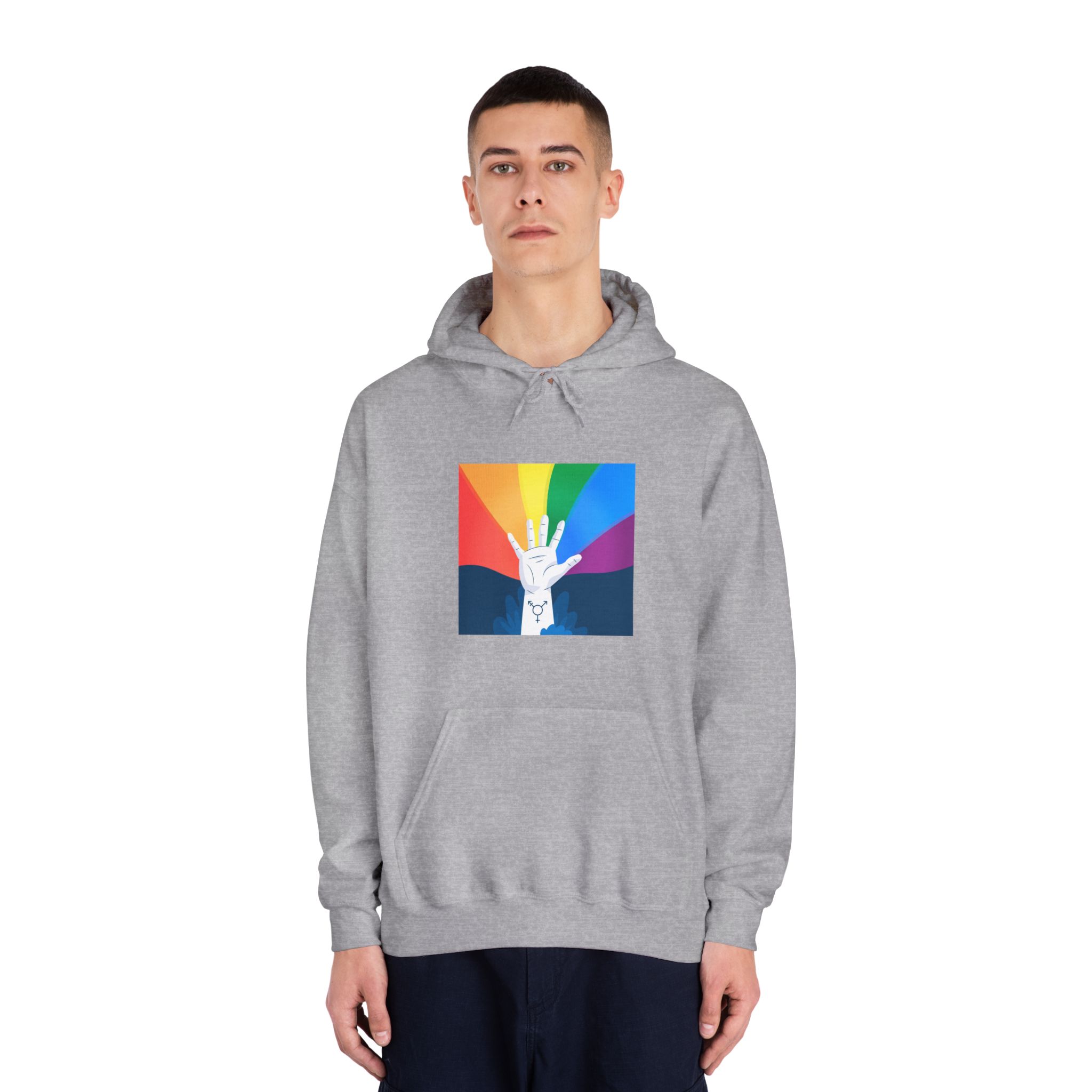 Pride Day Concept Unisex Dryblend Hooded Sweatshirt - Image 15