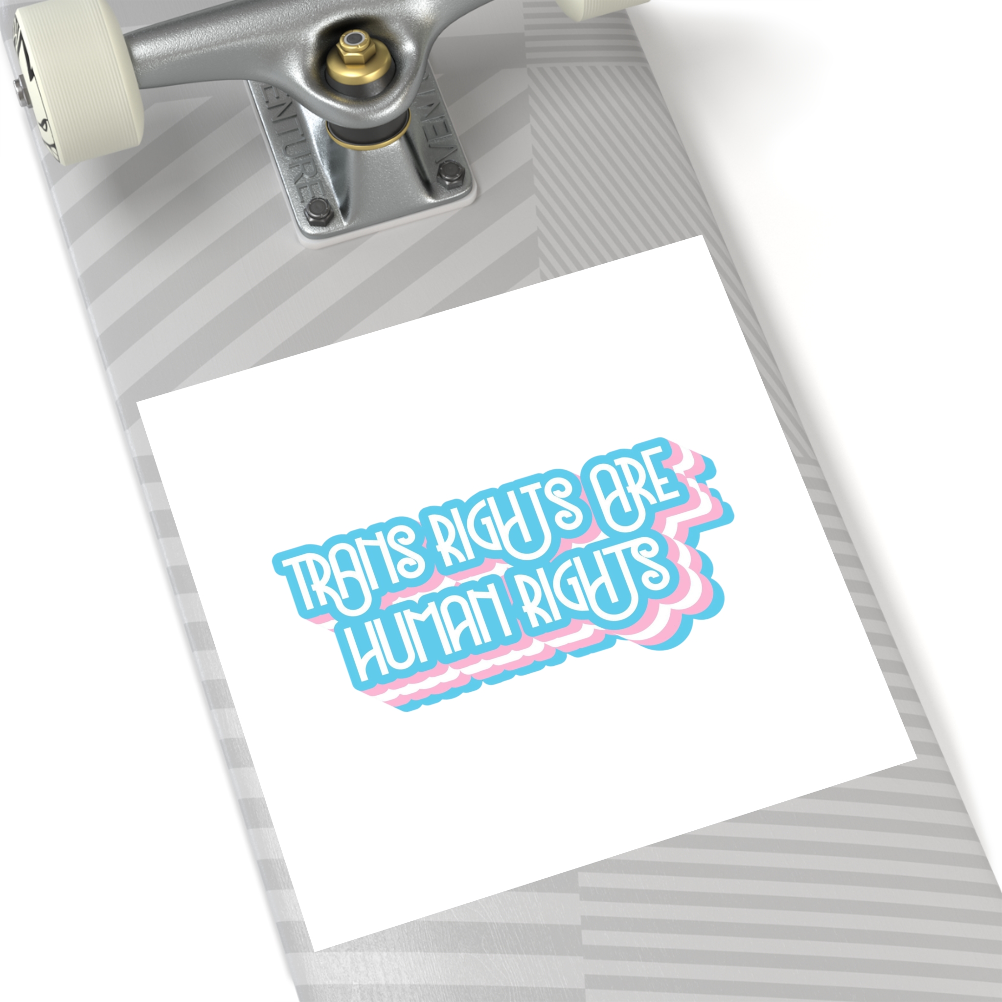 Pride Day Lettering With Human Rights Laminate Stickers Square - Image 80