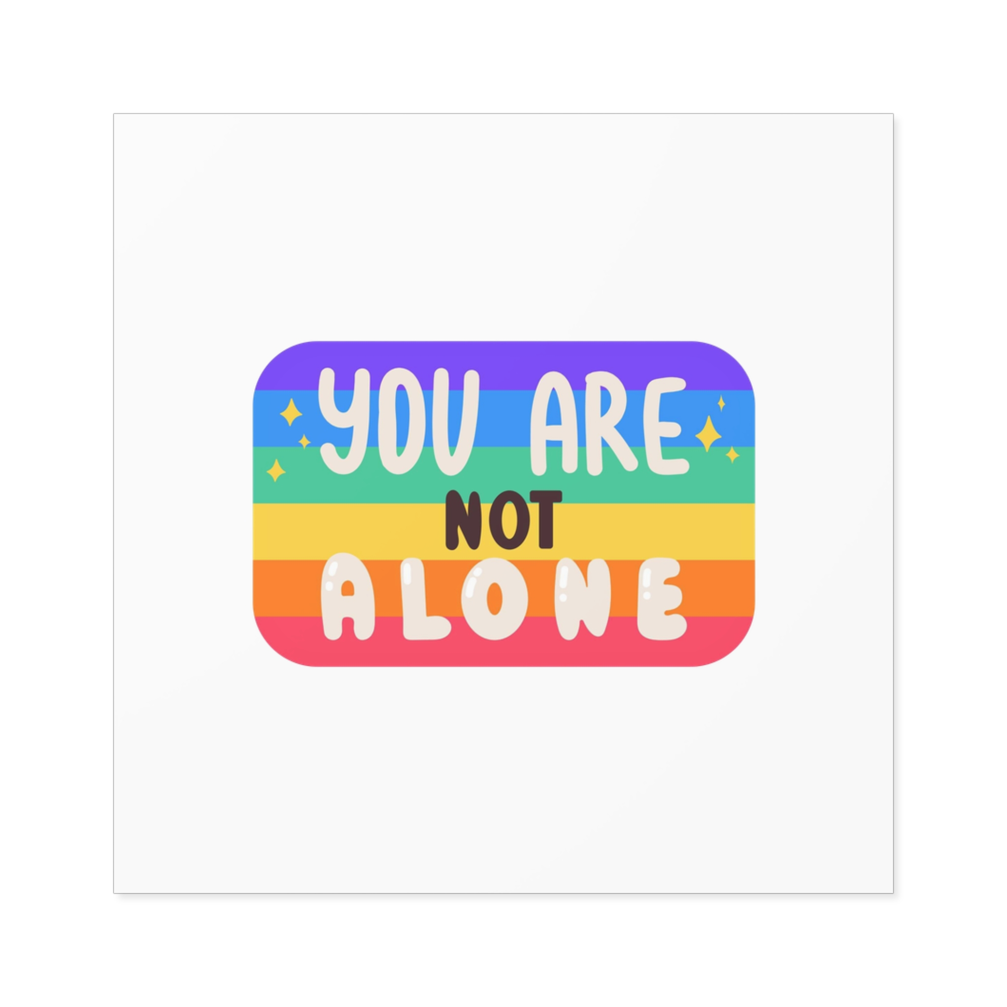 Lgbt Sticker Pack White Background Lgbtq Set Symbol Lgbt Pride Community Rainbow Elements Vector Hand Draw Illustration Hand Drawn Lettering (2) Laminate Stickers Square - Image 69