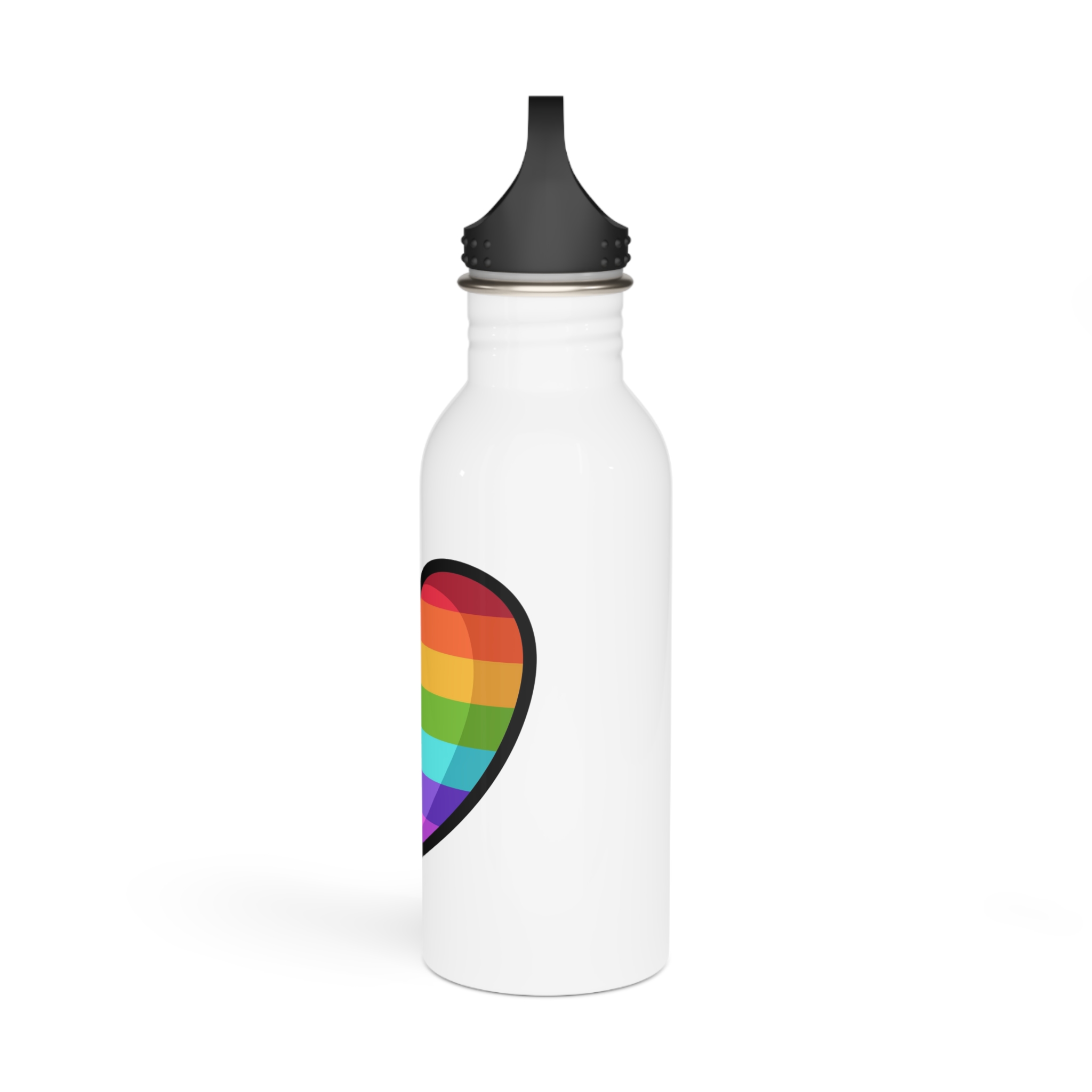 Pride Heart Cartoon Style Stainless Steel Water Bottle - Image 4