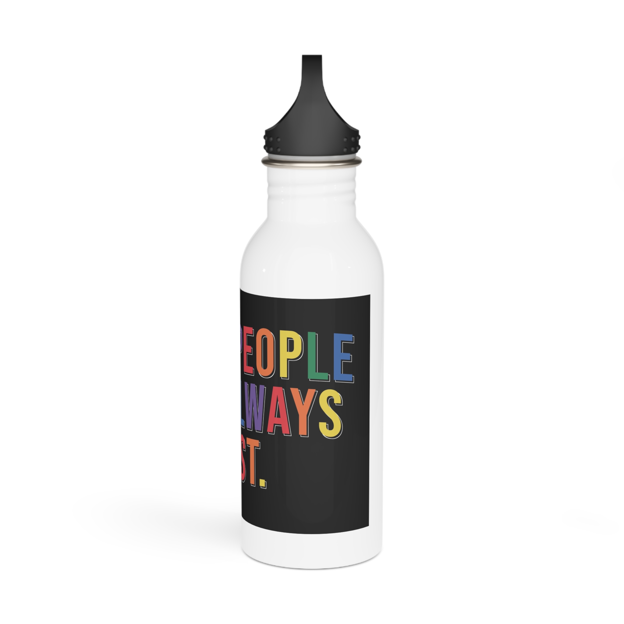 Pride Lgbtq Gay Typography Vector Tshirt Design(12) Stainless Steel Water Bottle - Image 4
