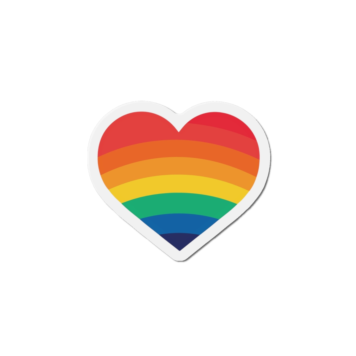 Pride Day Month Lgbt Heart With Rainbow Colors Die Cut Magnets - Image 7
