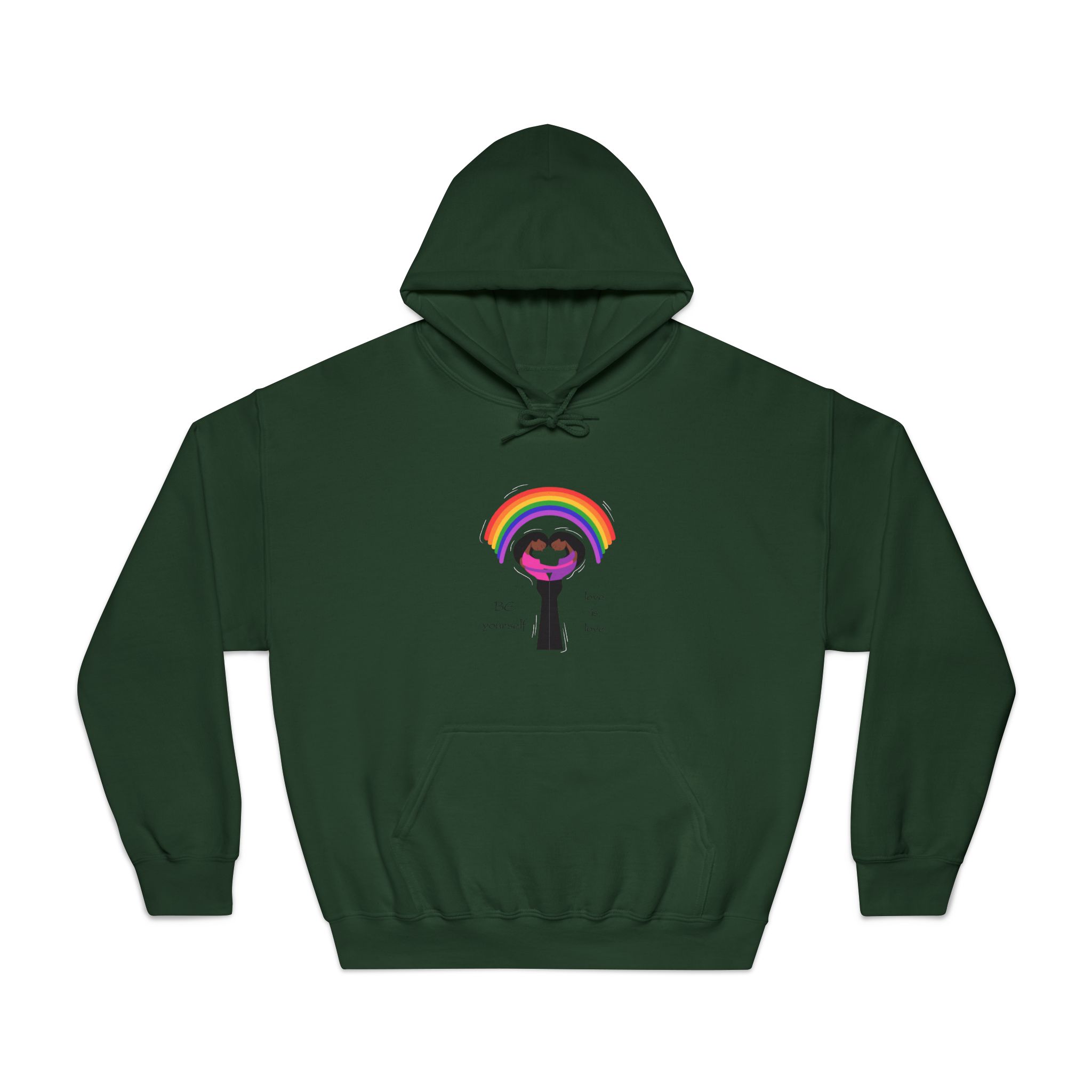 Poster Two Girls Hugging With Rainbow Unisex Dryblend Hooded Sweatshirt - Image 21