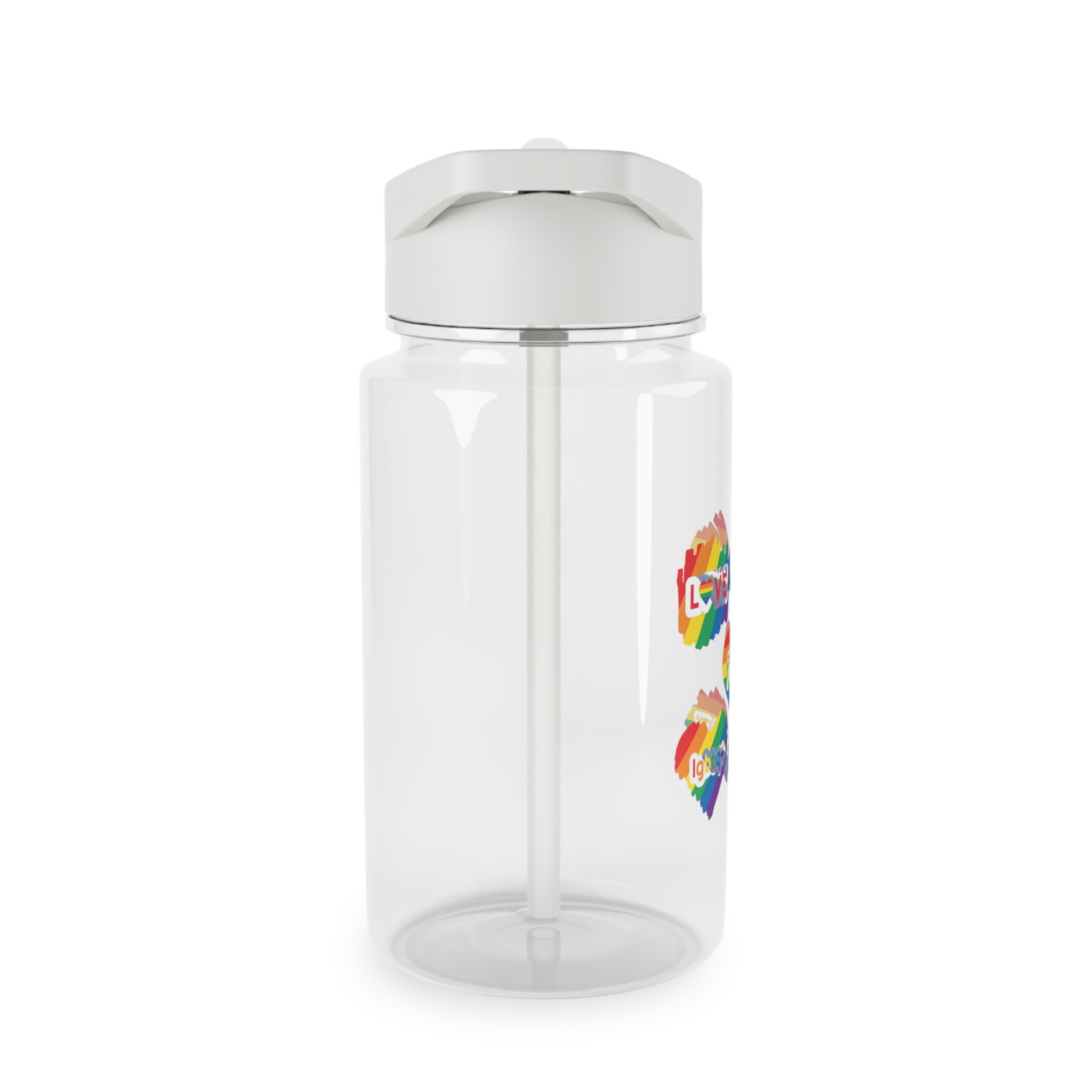 Pride Month Stickers Rainbow Lgbtq Flag Love Equality Tritan Water Bottle - Image 4