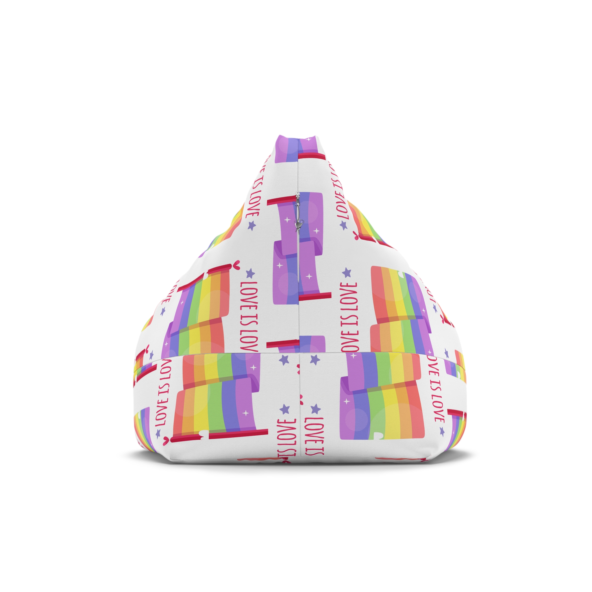 Pride Day Flag With Love Bean Bag Chair Cover - Image 2