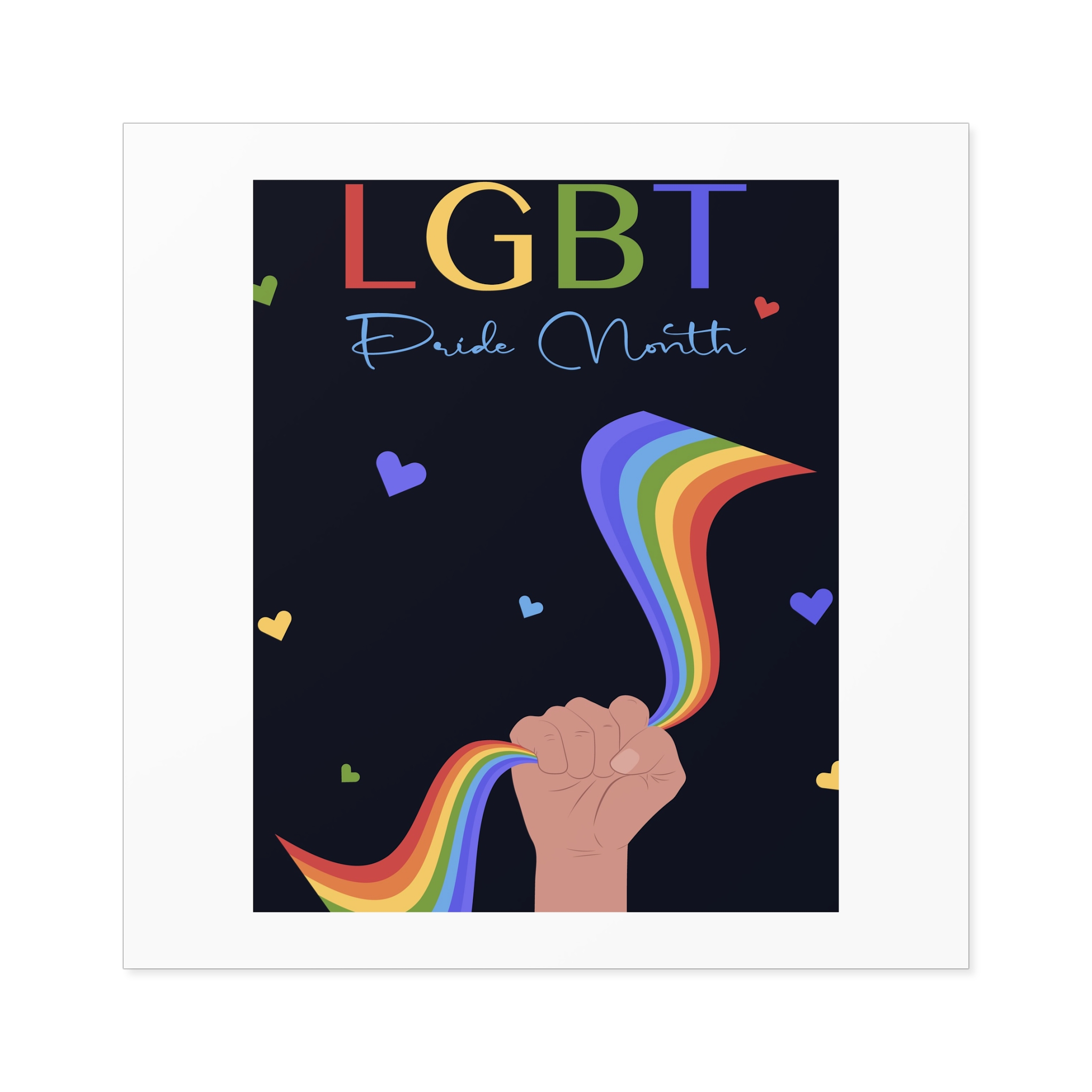 Poster Lgbt Pride Month Laminate Stickers Square - Image 49
