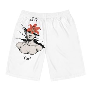 Yuri Lily Bloom Classical Sculpture Mens Board Shorts Aop