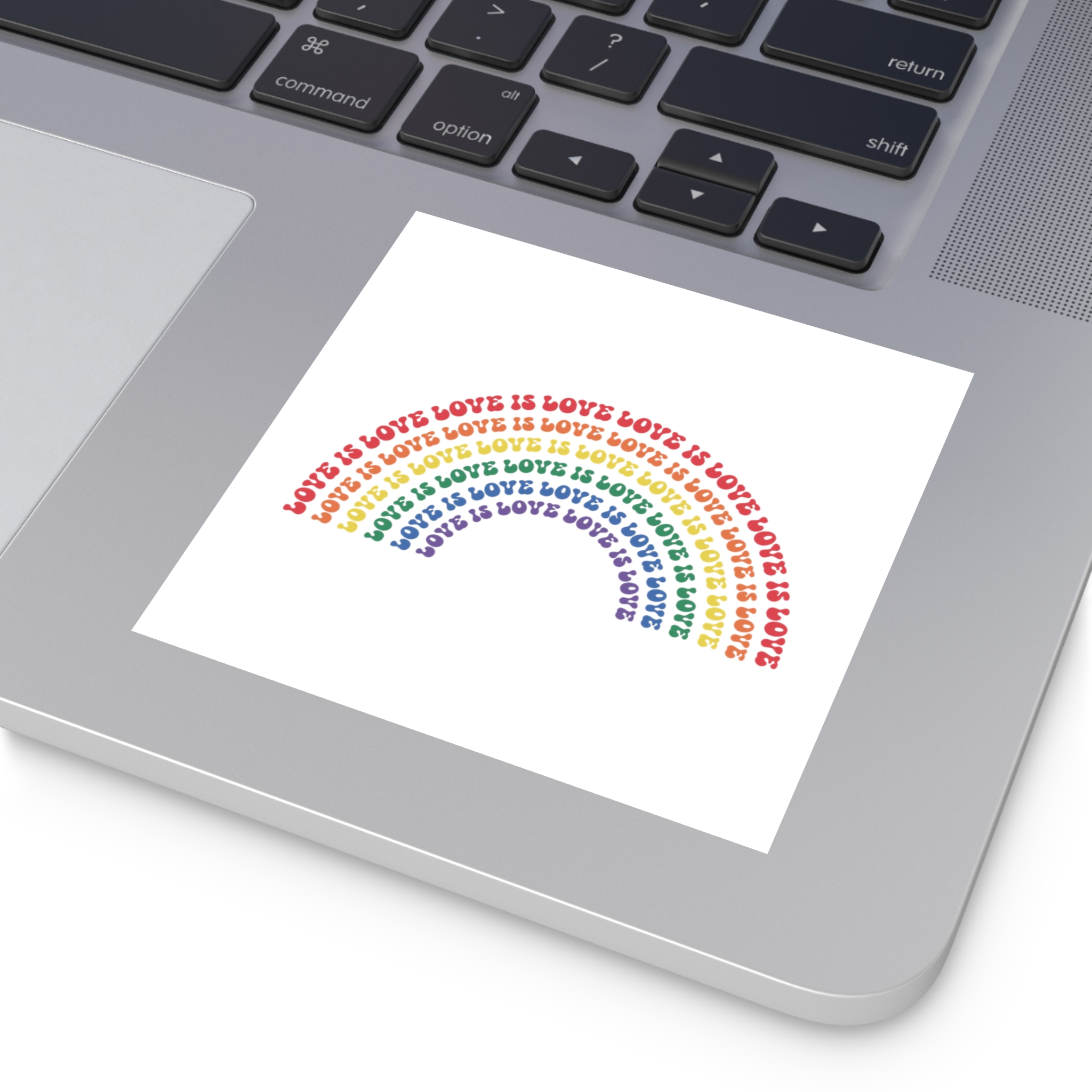 Pride Lgbtq Gay Typography Vector Tshirt Design(1) Laminate Stickers Square - Image 23