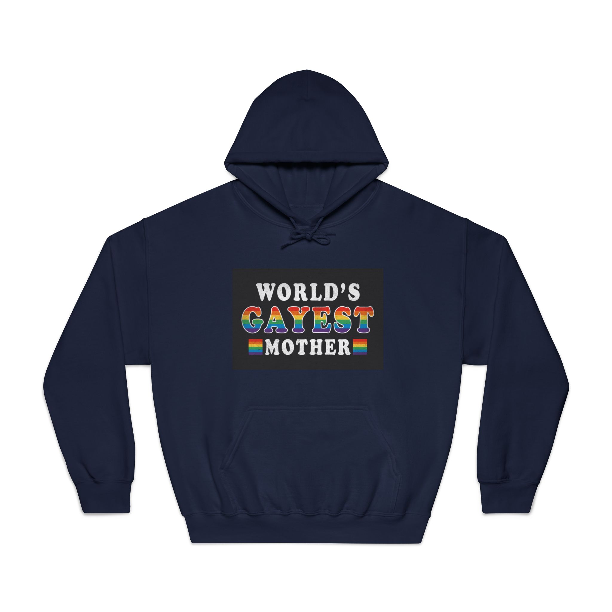 Mother Day Pride Rainbow Typography Vector Premium T Shirt(1) Unisex Dryblend Hooded Sweatshirt - Image 29