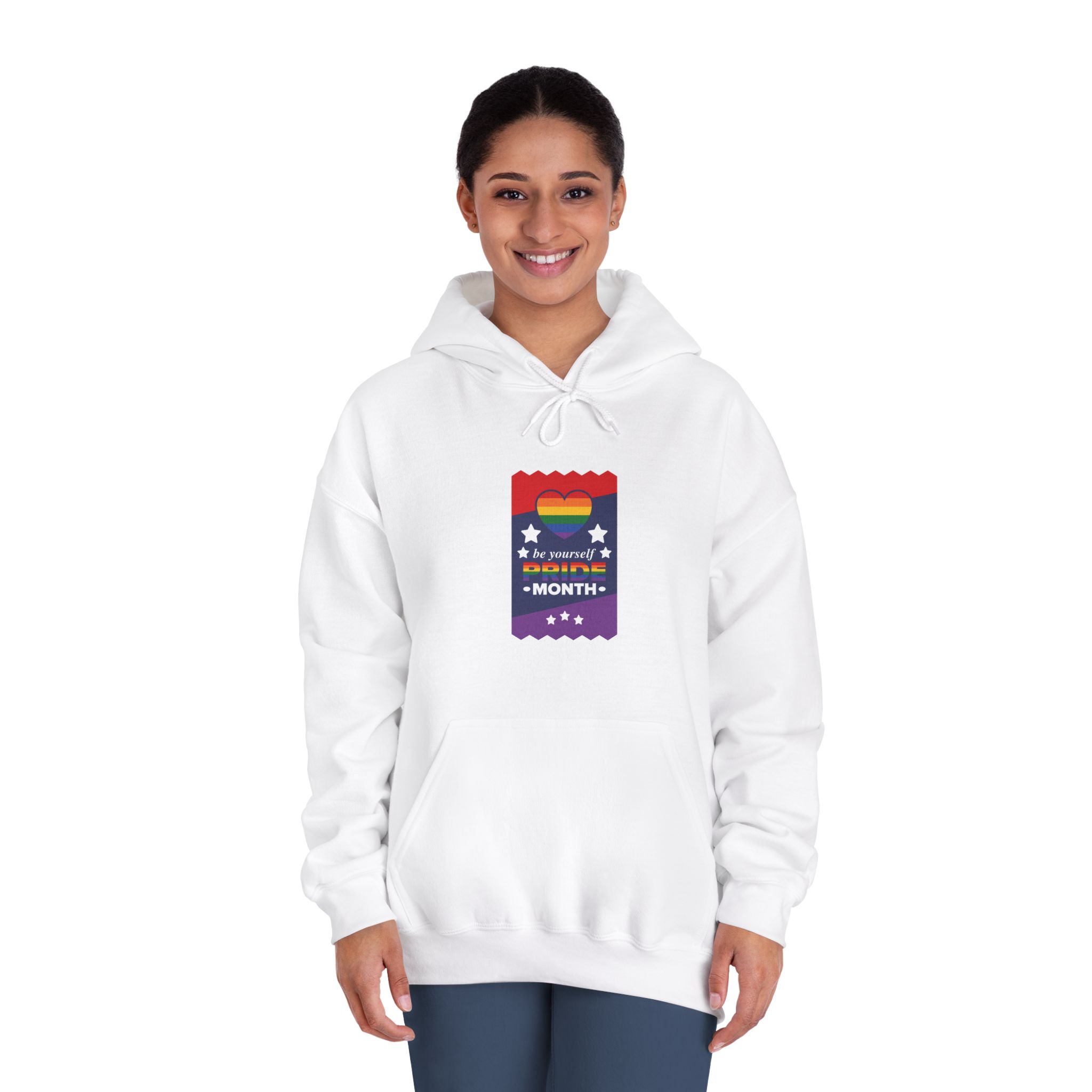 Lgbt Pride Month June Lesbian Gay Bisexual Transgender Love Lgbtq Flag Rainbow Vector Unisex Dryblend Hooded Sweatshirt - Image 4