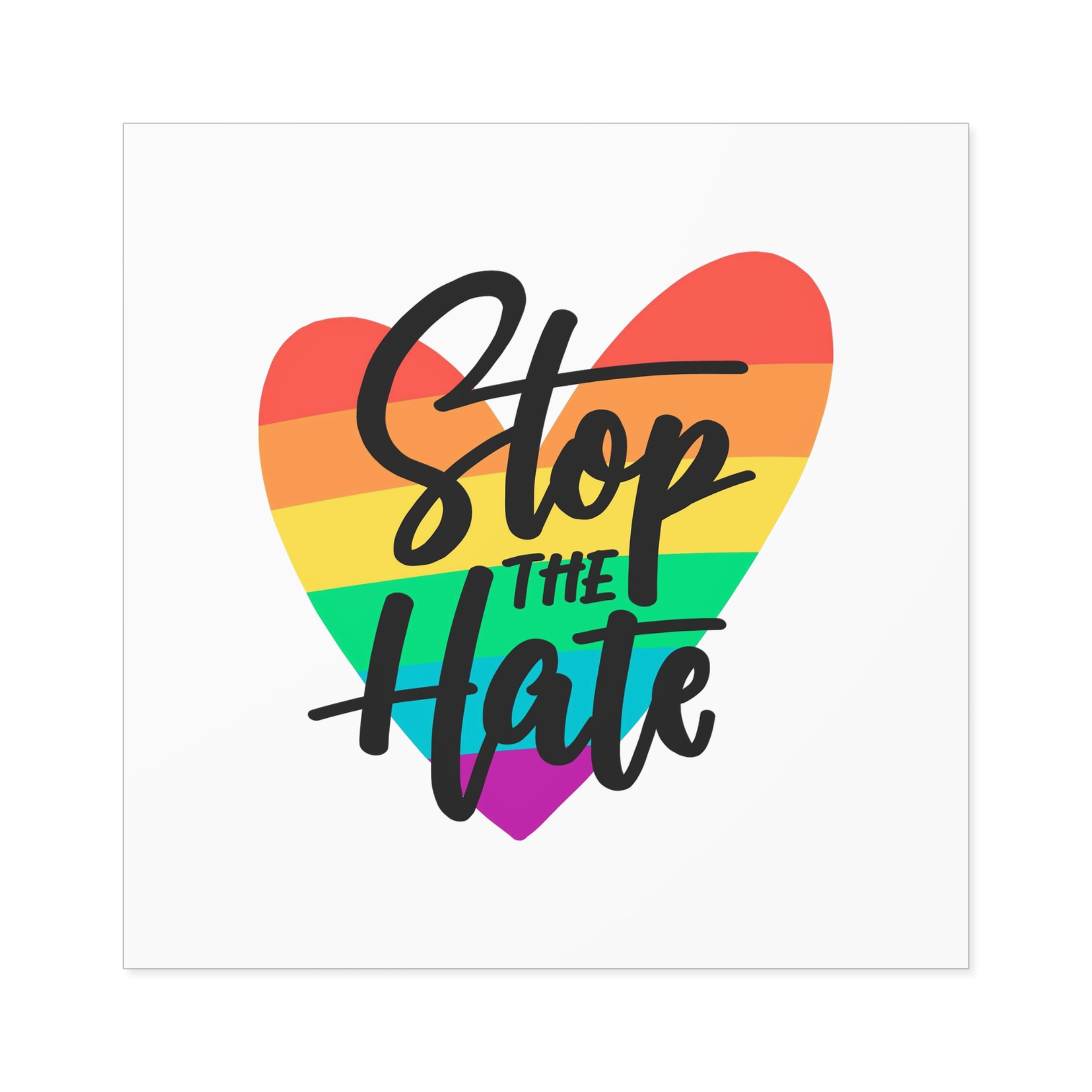 Pride Day Lettering Concept(1) Laminate Stickers Square - Image 45