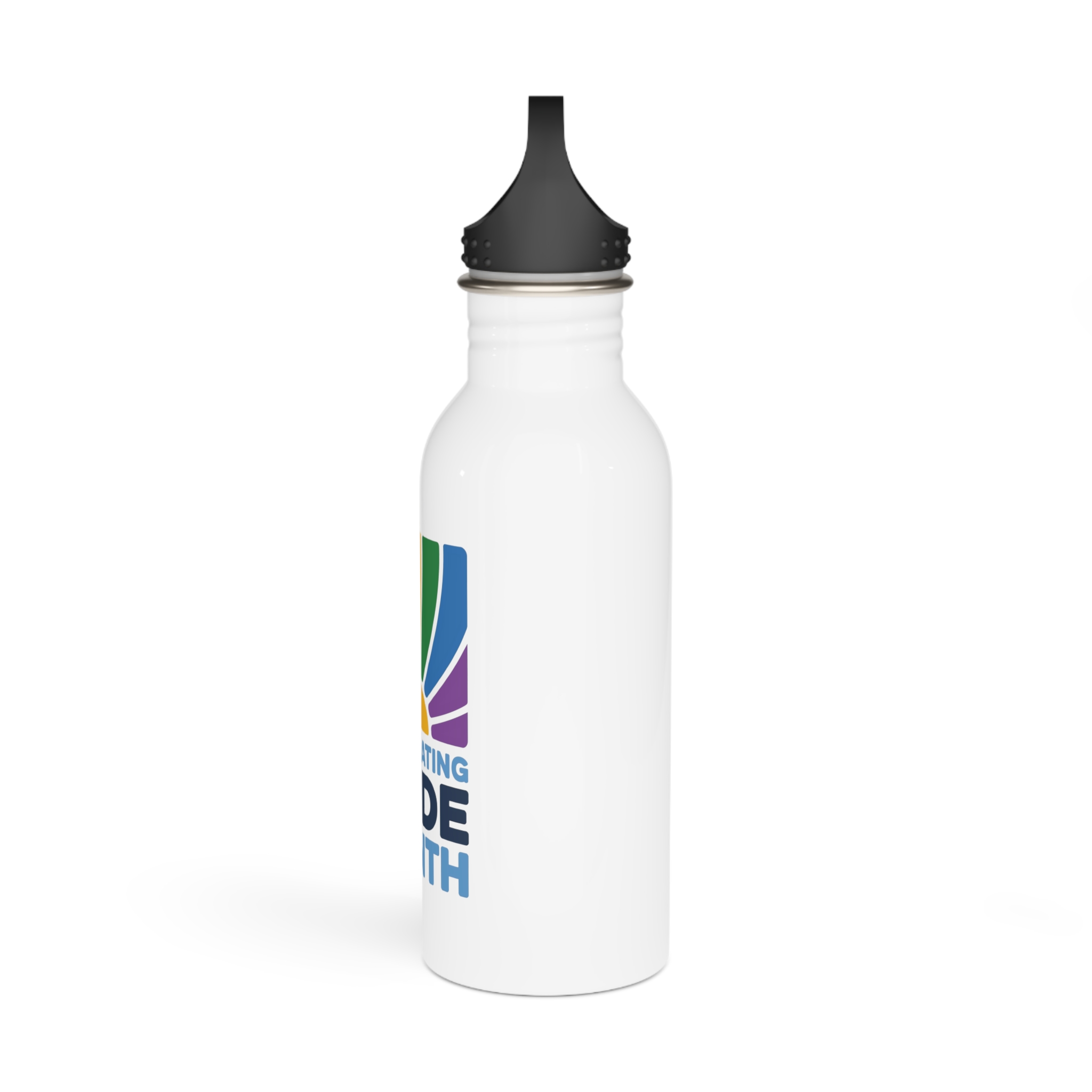 Celebrating Pride Month Colorful Graphic Design Stainless Steel Water Bottle - Image 4