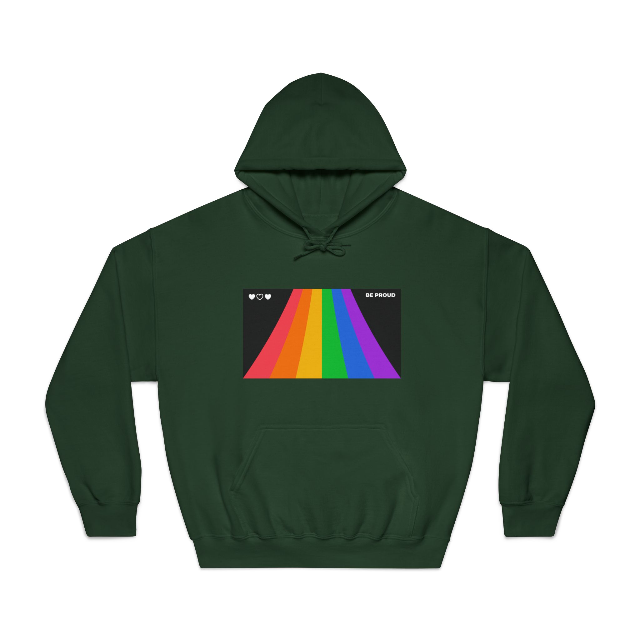 Modern Colorful Pride Zoom Background Unisex Dryblend Hooded Sweatshirt - Image 21