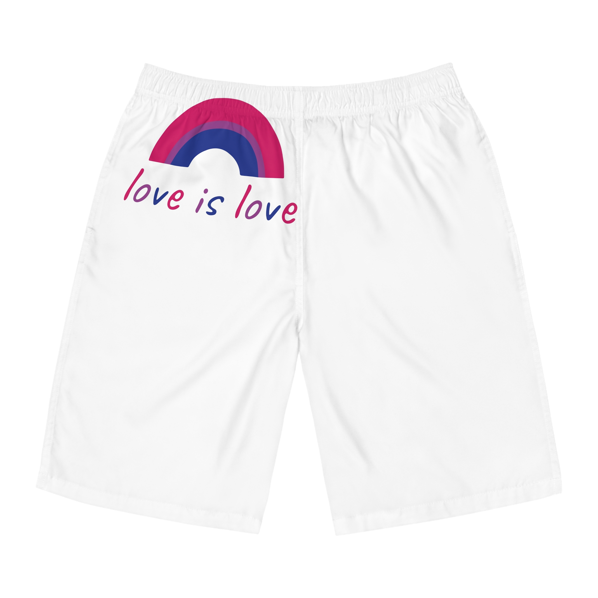 Colorful Rainbow Shape Bisexual Pride Flag Happy Pride Day Lgbtqia Community Pride Month Vector Hand Drawn Doodle Posters Stickers Logo Cards (1) Mens Board Shorts Aop