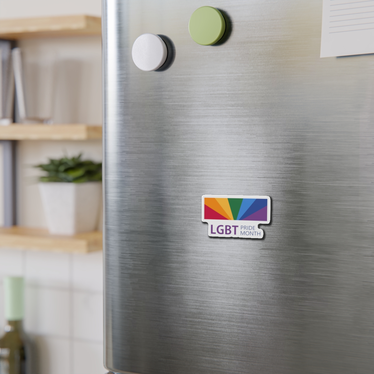 Pride Month Lgbt Horizontal Banner Template Gay Parade Annual Summer Event Die Cut Magnets - Image 3
