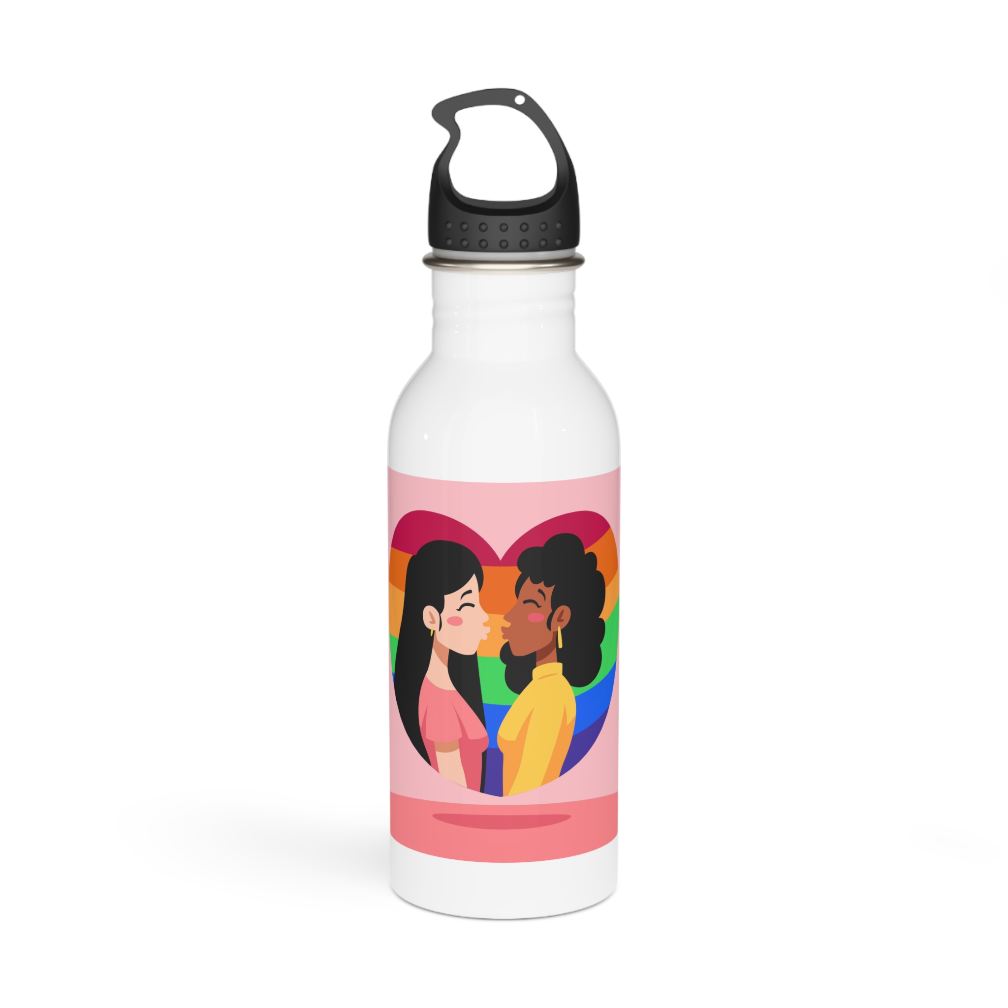 Lesbian Pride Design 2D6E24 Stainless Steel Water Bottle