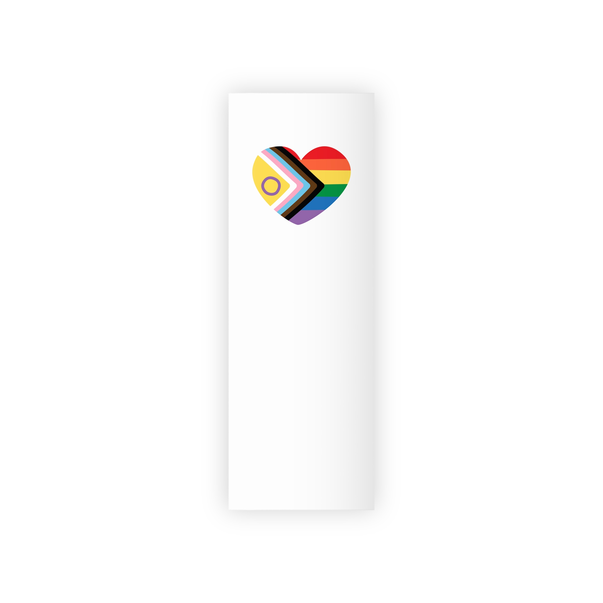 Inclusive Love Progress Pride Flag Heart Symbol Gift Wrapping Paper Rolls 1pc - Image 5