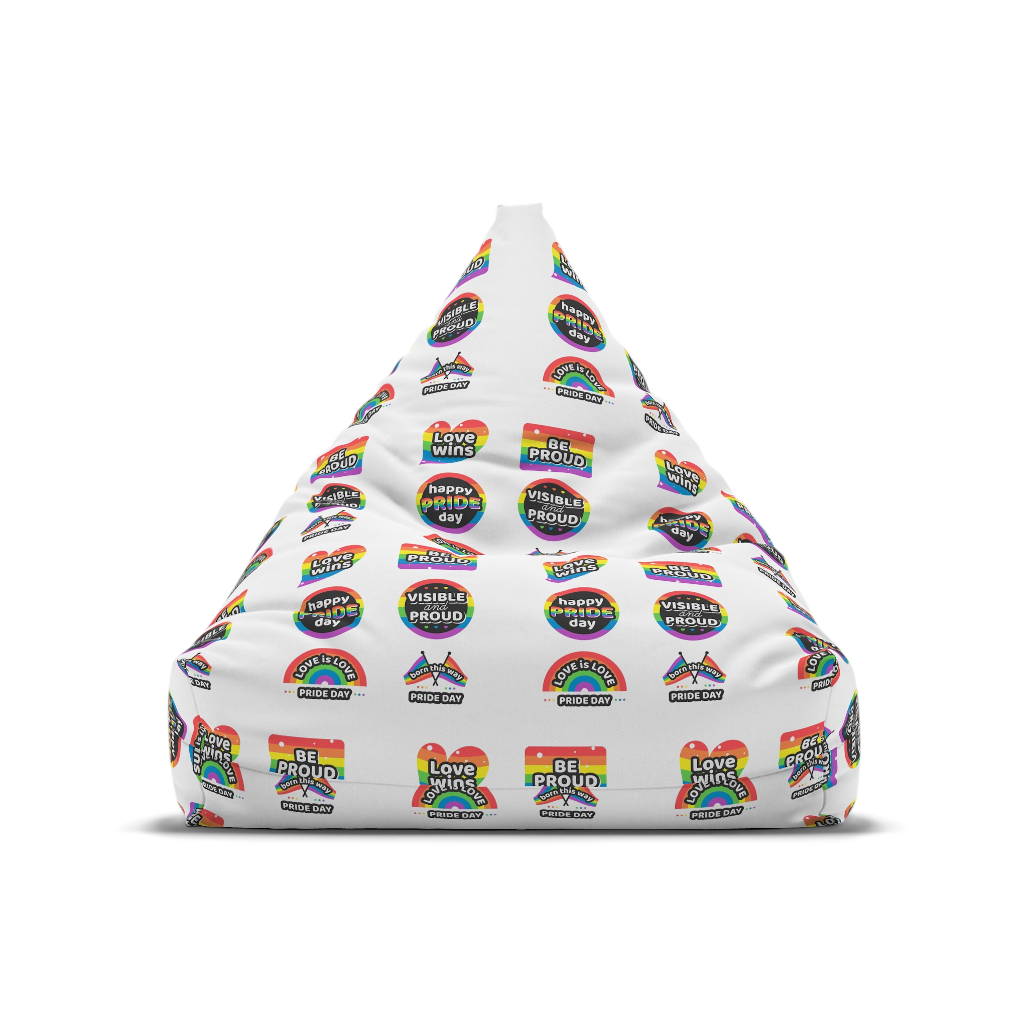 Set Rainbow Pride Labels Bean Bag Chair Cover - Image 5