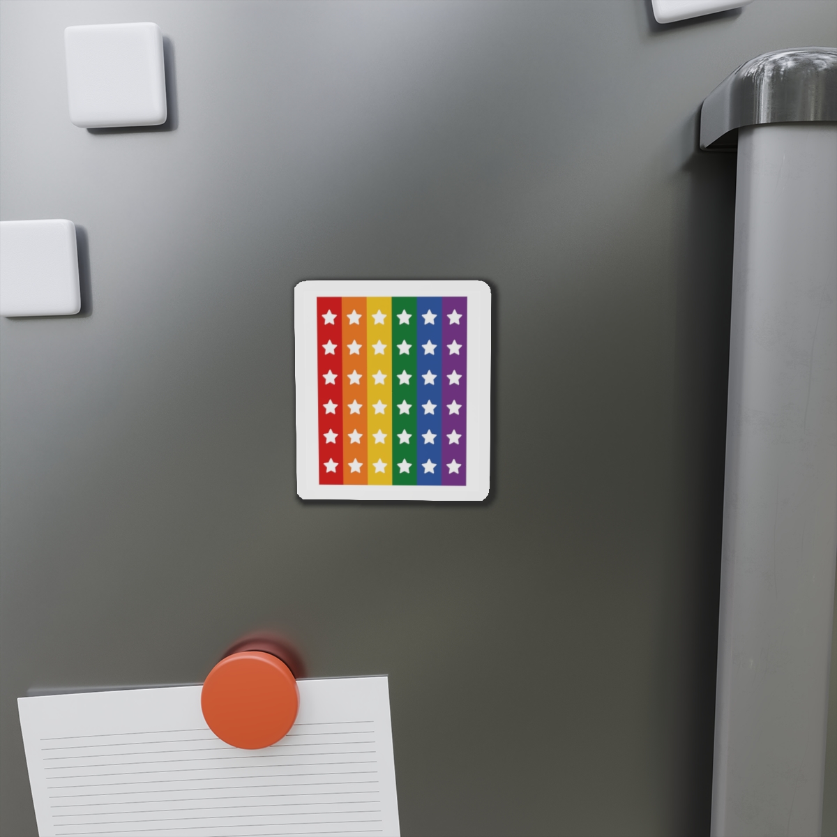 Lgbt Pride Month June Lesbian Gay Bisexual Transgender Lgbtq Flag Rainbow Vector(3) (1) Die Cut Magnets - Image 5