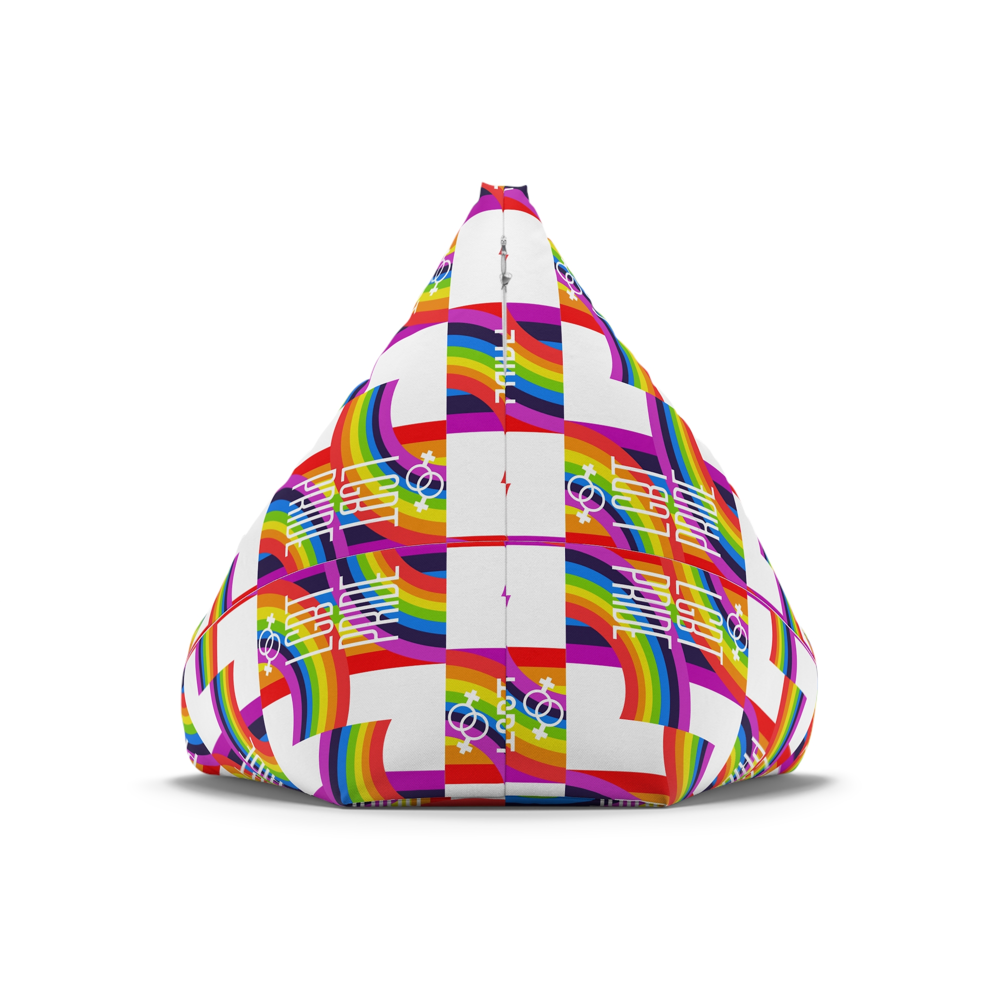 Gay Pride Background Lgbt Day Vector Illustration With Colorful Realistic Style Stickers Flyers Logo Designs Bean Bag Chair Cover - Image 6