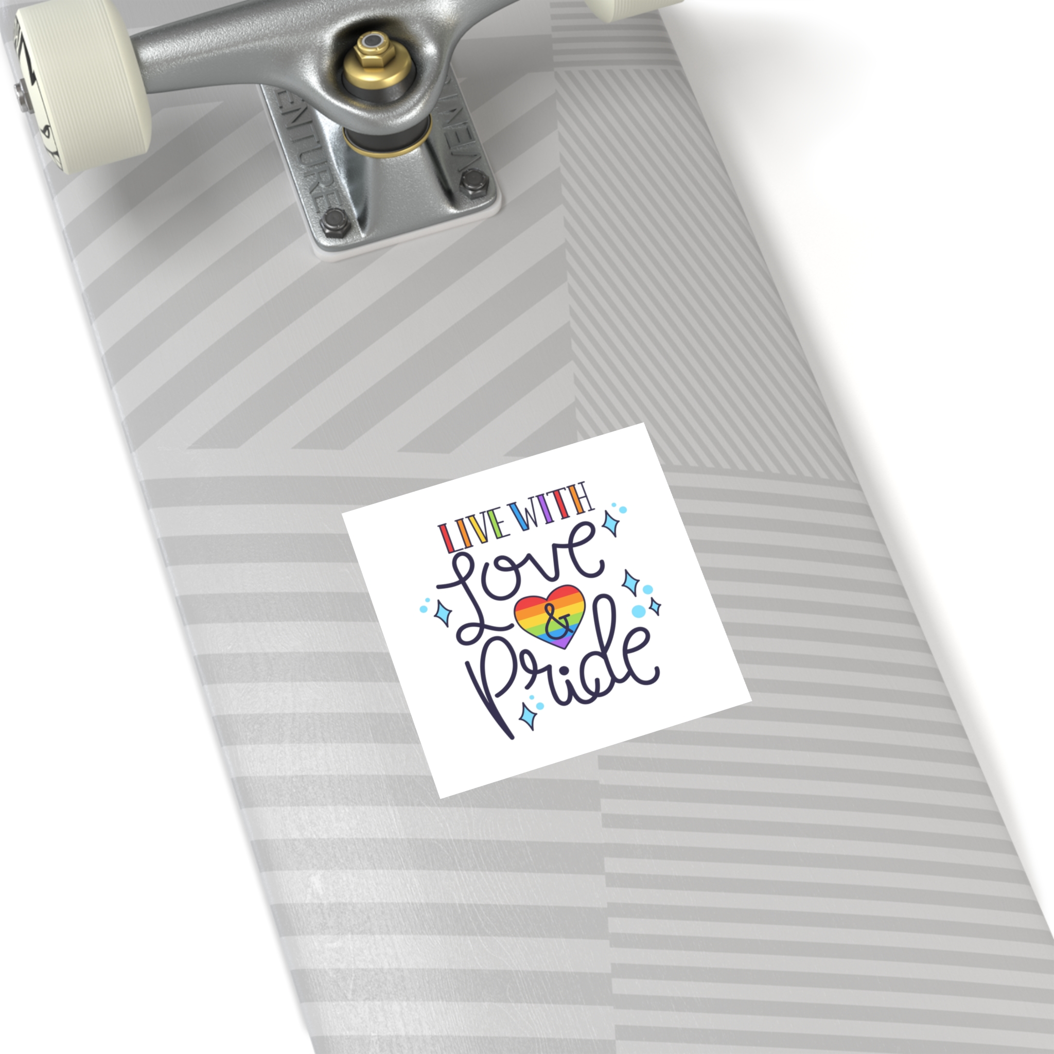 Pride Day Lettering Concept Laminate Stickers Square - Image 28