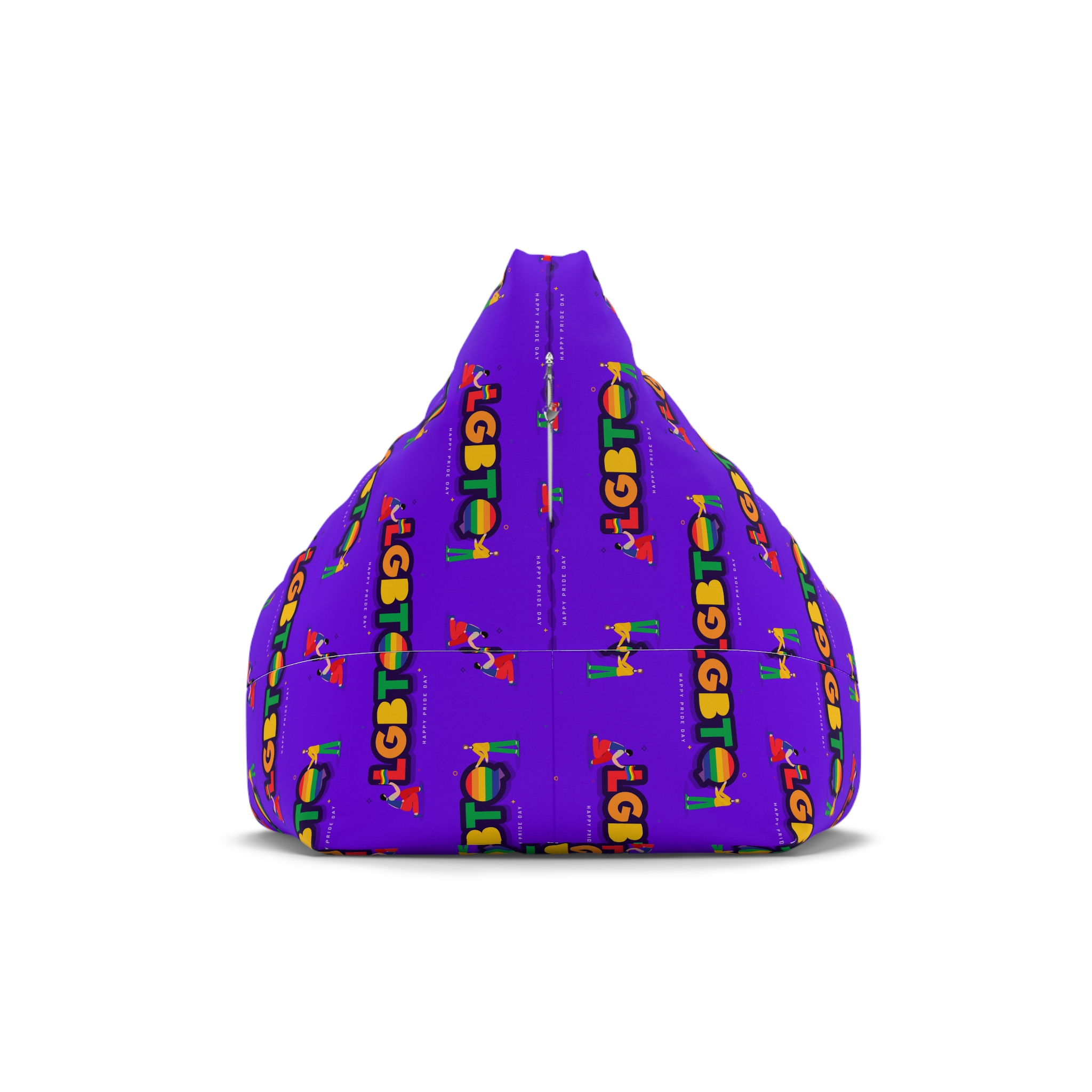 Lgbtq Community Banner Design With Illustration Gay Couple Bean Bag Chair Cover - Image 2