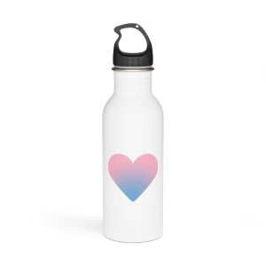 Gradient Heart Symbol Love Affection Stainless Steel Water Bottle