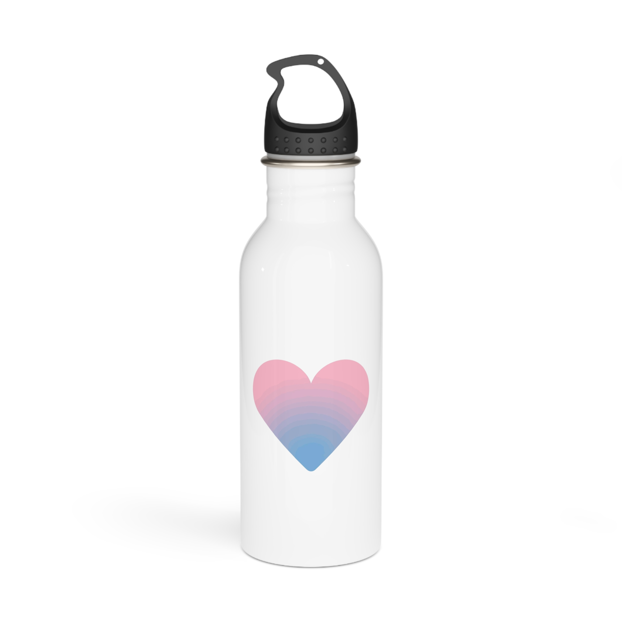 Gradient Heart Symbol Love Affection Stainless Steel Water Bottle